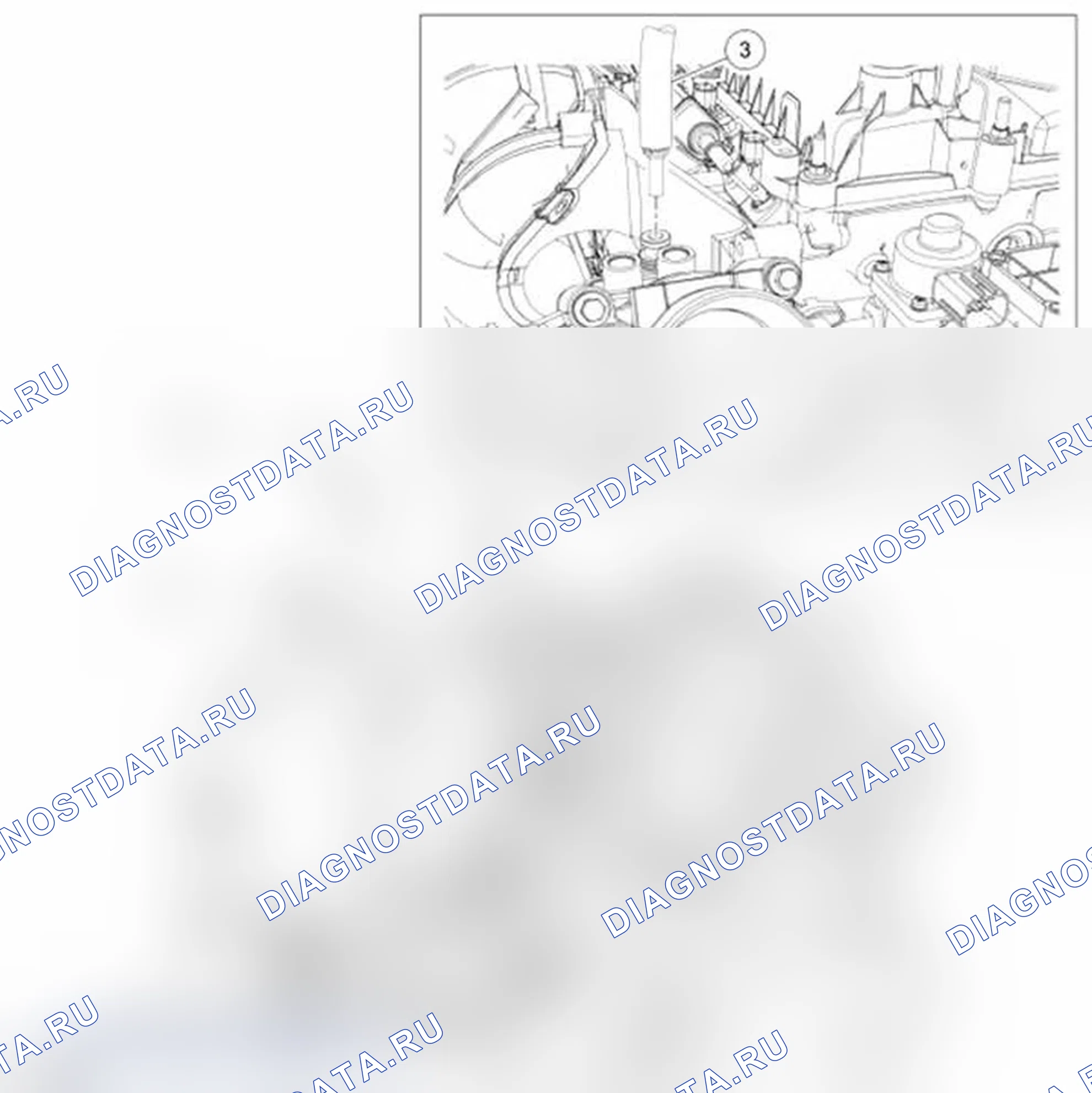 Рис. 197: Впускной коллектор (вид 2 из 3). Ford Transit Connect I рестайлинг