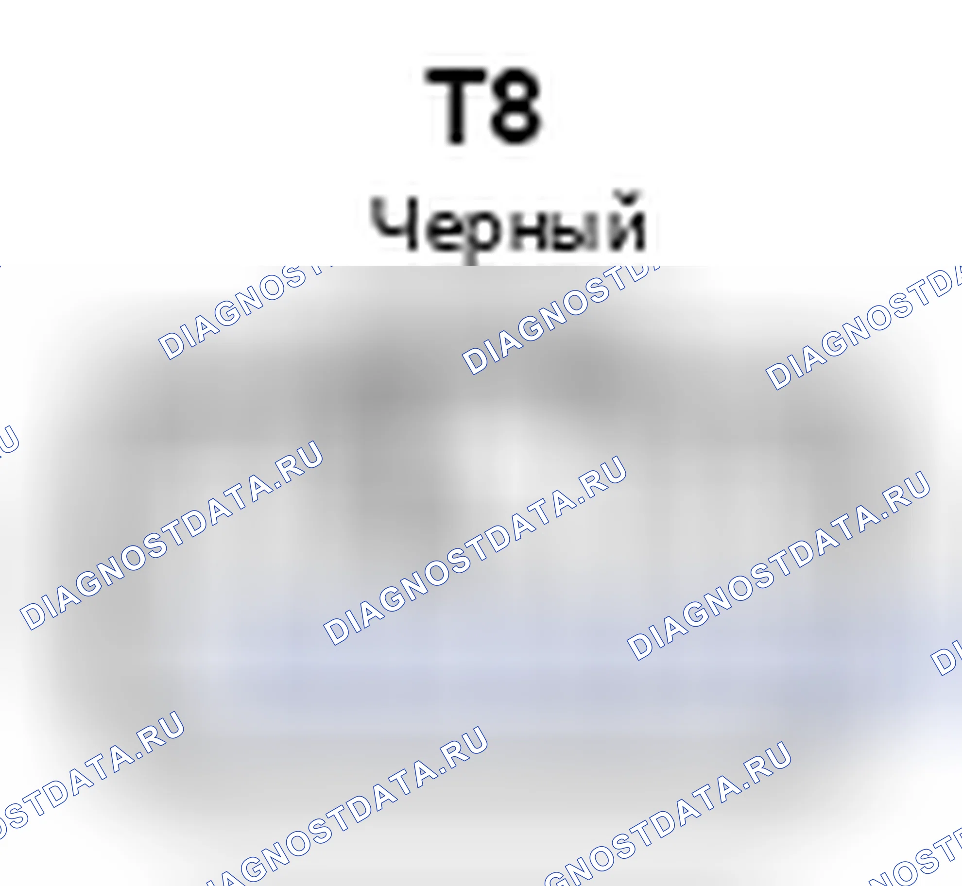 Рис. 1342: Вид с торца разъема Питание Сиденье Sw (кресло переднего пассажира) (T8). Toyota Camry XV40