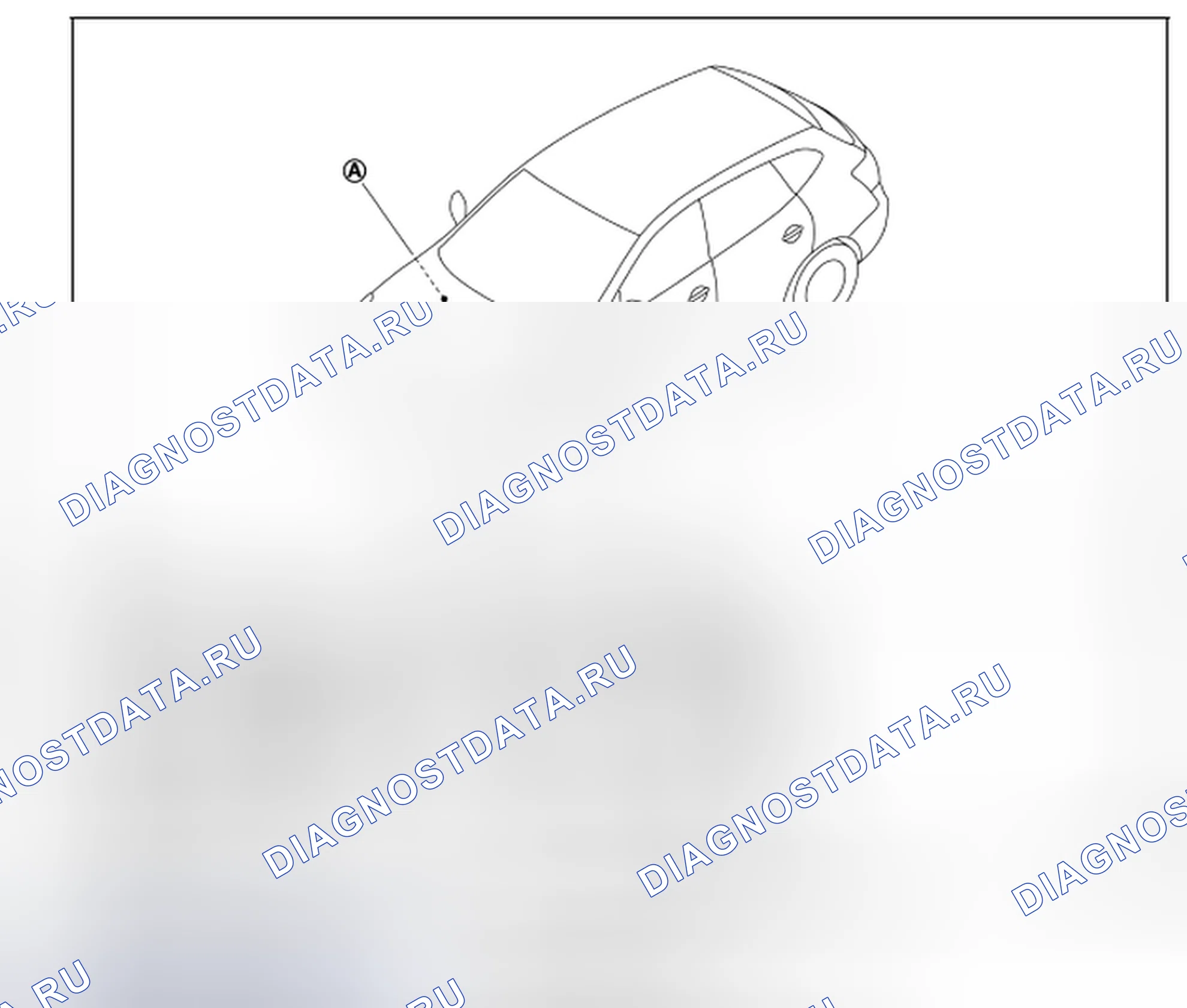 Рис. 36: Определение местоположения компонентов передней противотуманной фары. Honda S-MX I