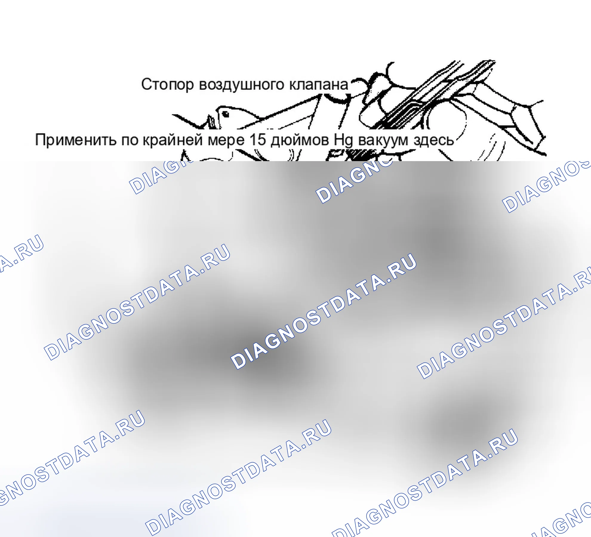 Рис. 14: Регулировка штока штуцерной диафрагмы. Dodge Diplomat I