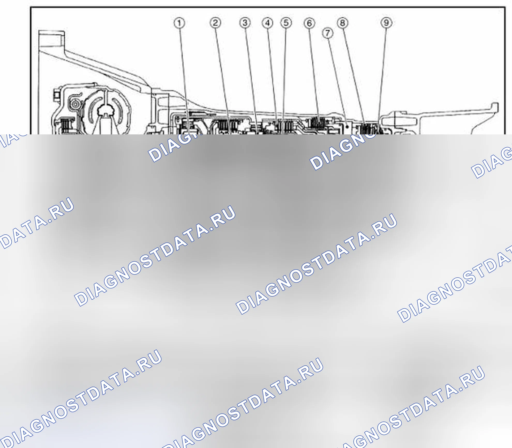 Рис. 173: Разрез (модели 4WD). Honda Today I