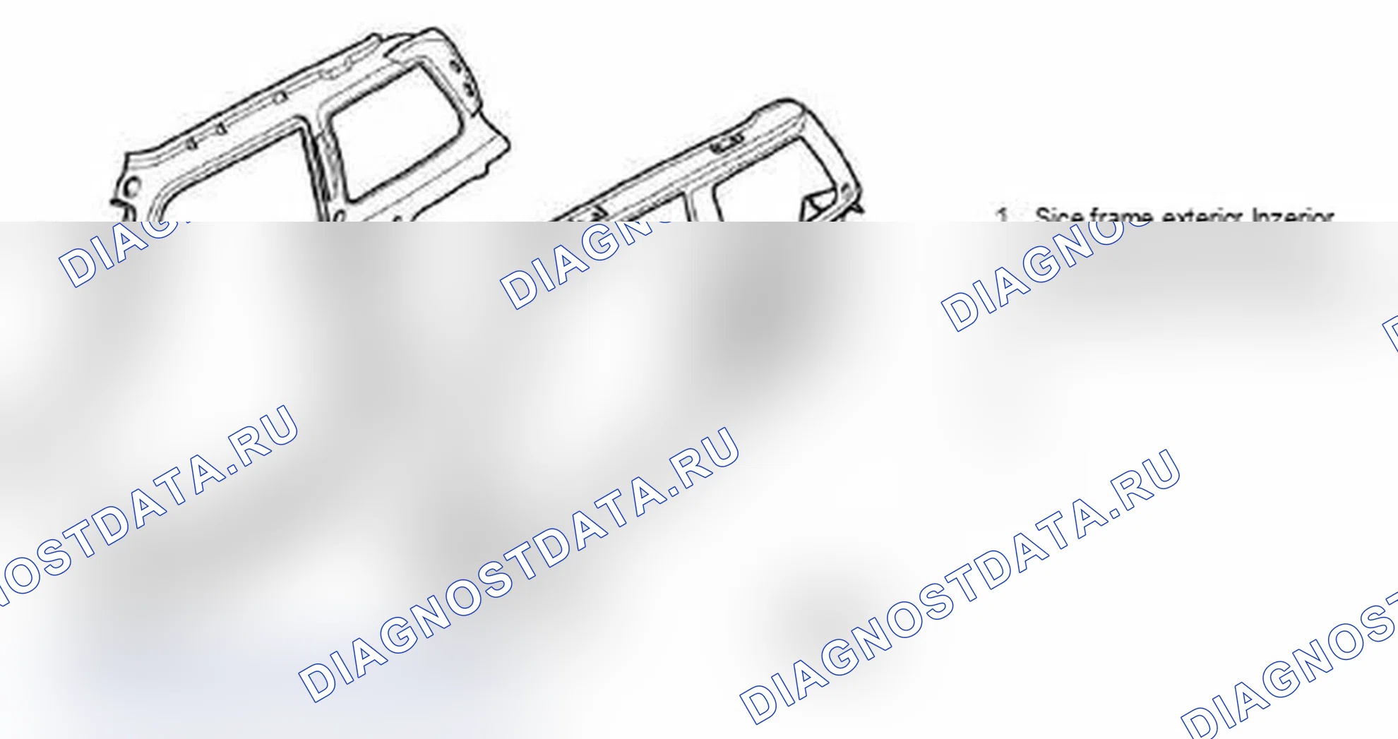 Рис. 218: Боковая рама и колонны. MINI Cooper I