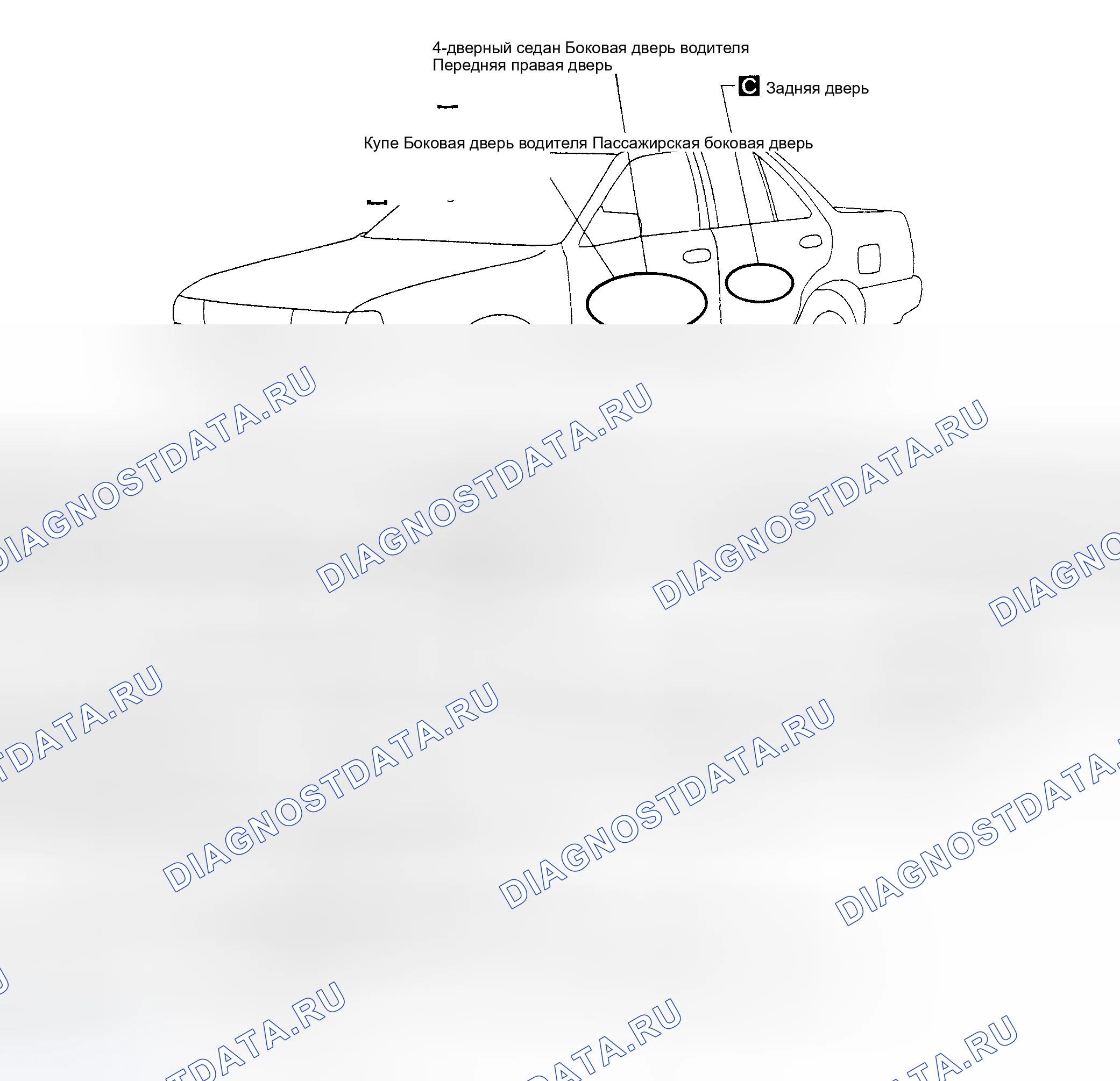 Рис. 30: РАСПОЛОЖЕНИЕ КОМПОНЕНТОВ. Nissan Sentra B13