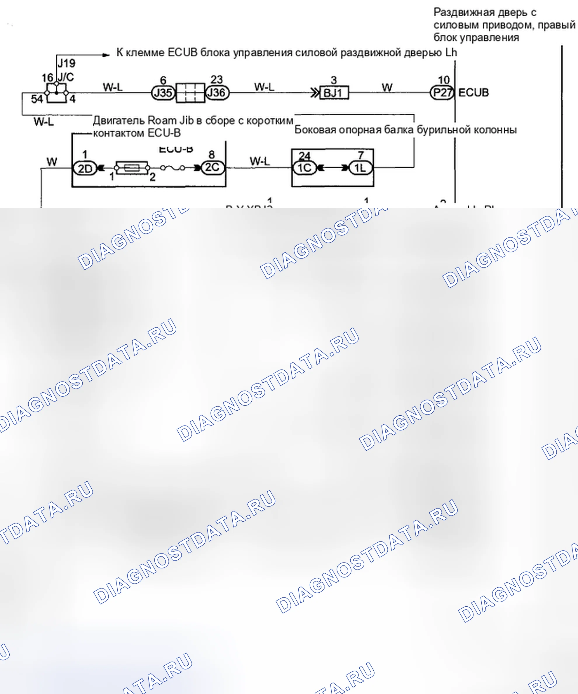 Рис. 59: электросхема. Toyota Sienna II рестайлинг