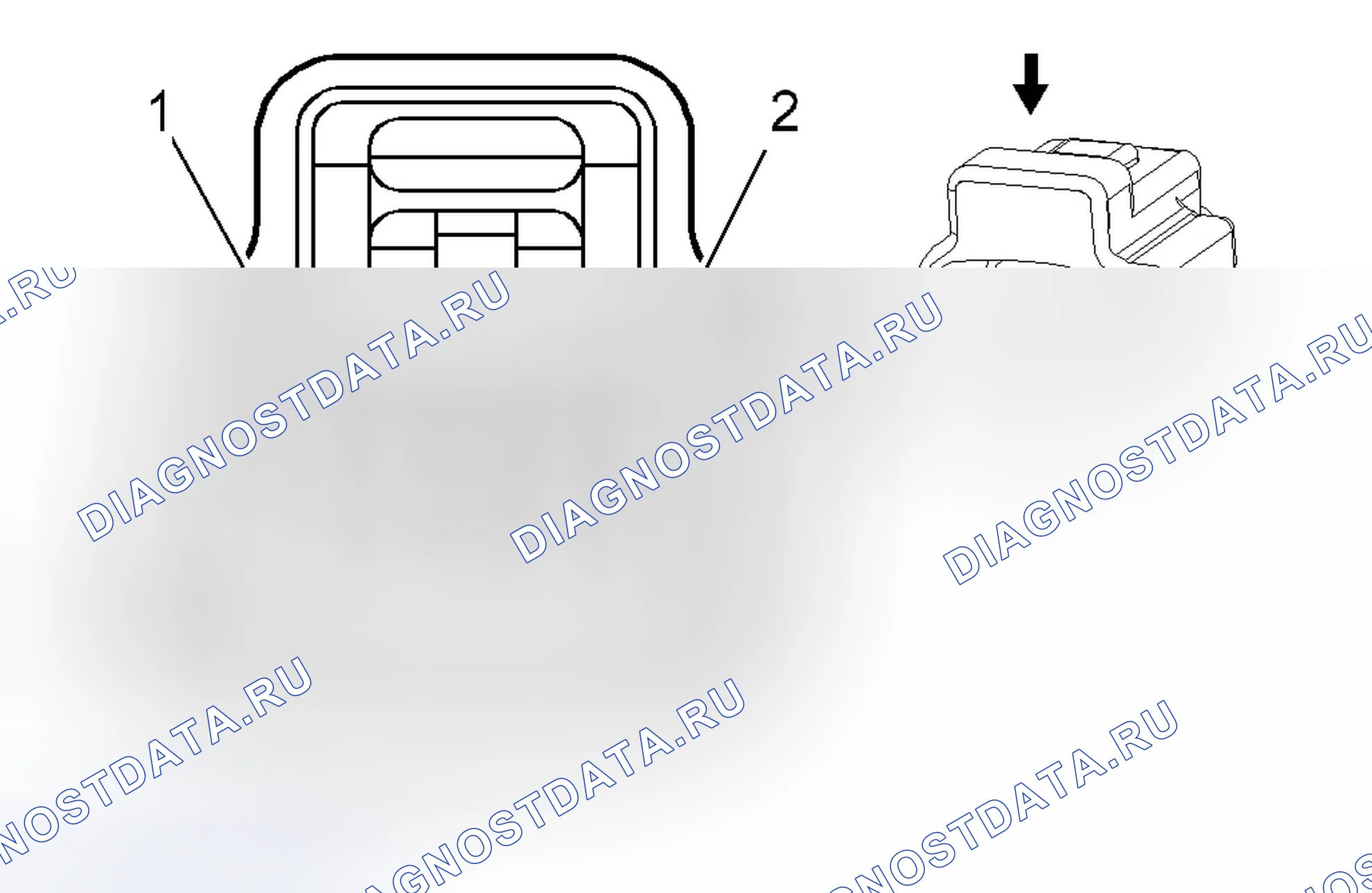 Рис. 111: Привод дверного замка - привод (AU3). Chevrolet Colorado I