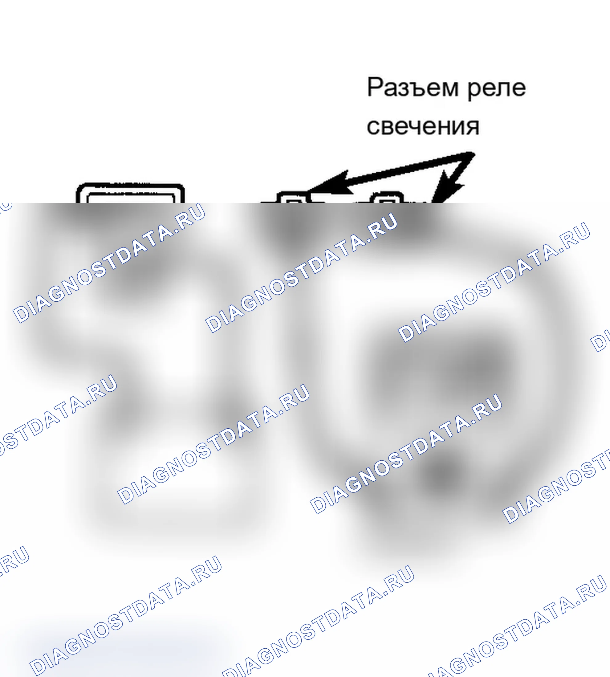 Рис. 43: Тестирование реле запальной свечи. Mazda 626 GC