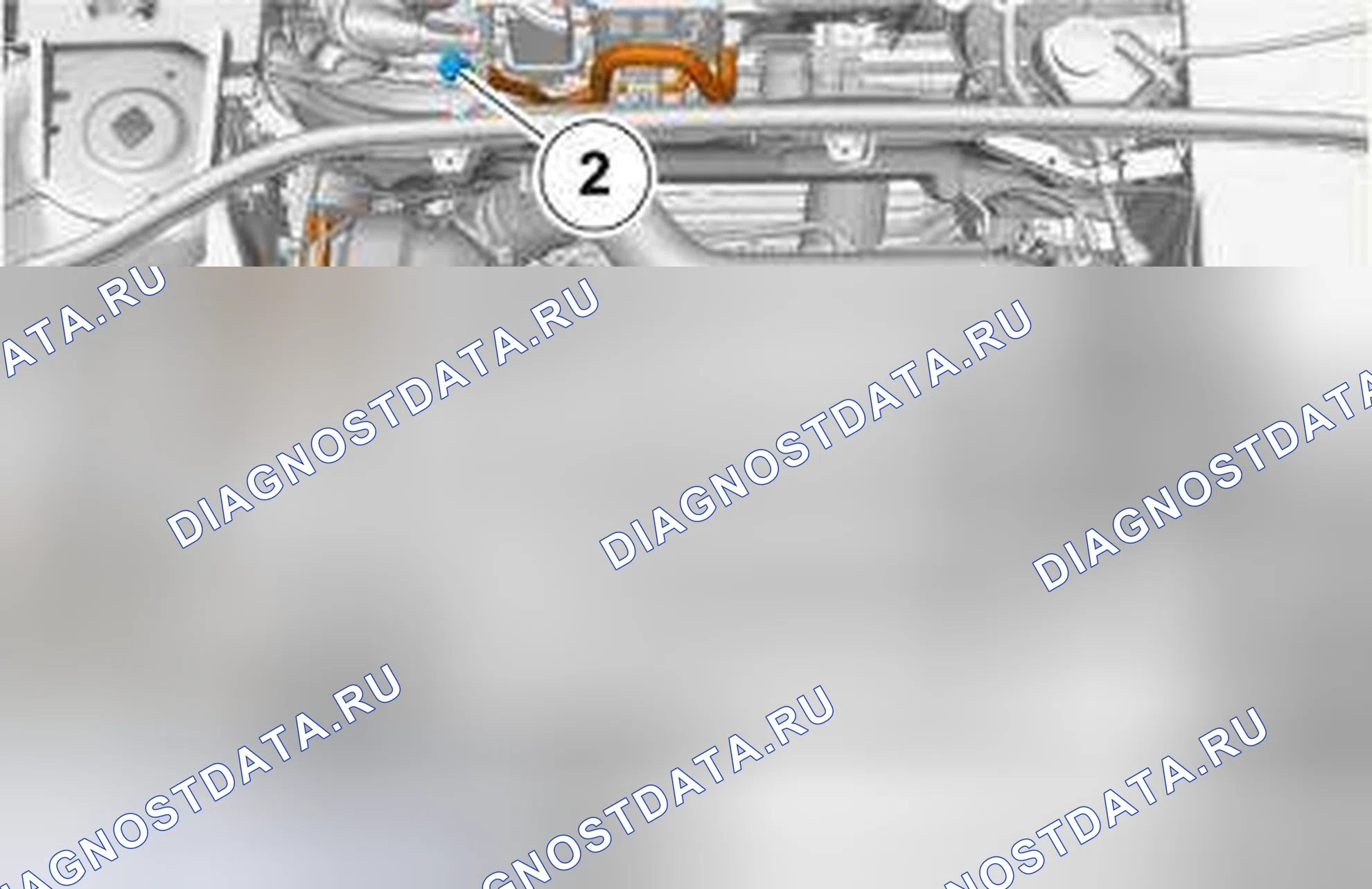 Рис. 129: Проверка количества масла. Volvo V70 II