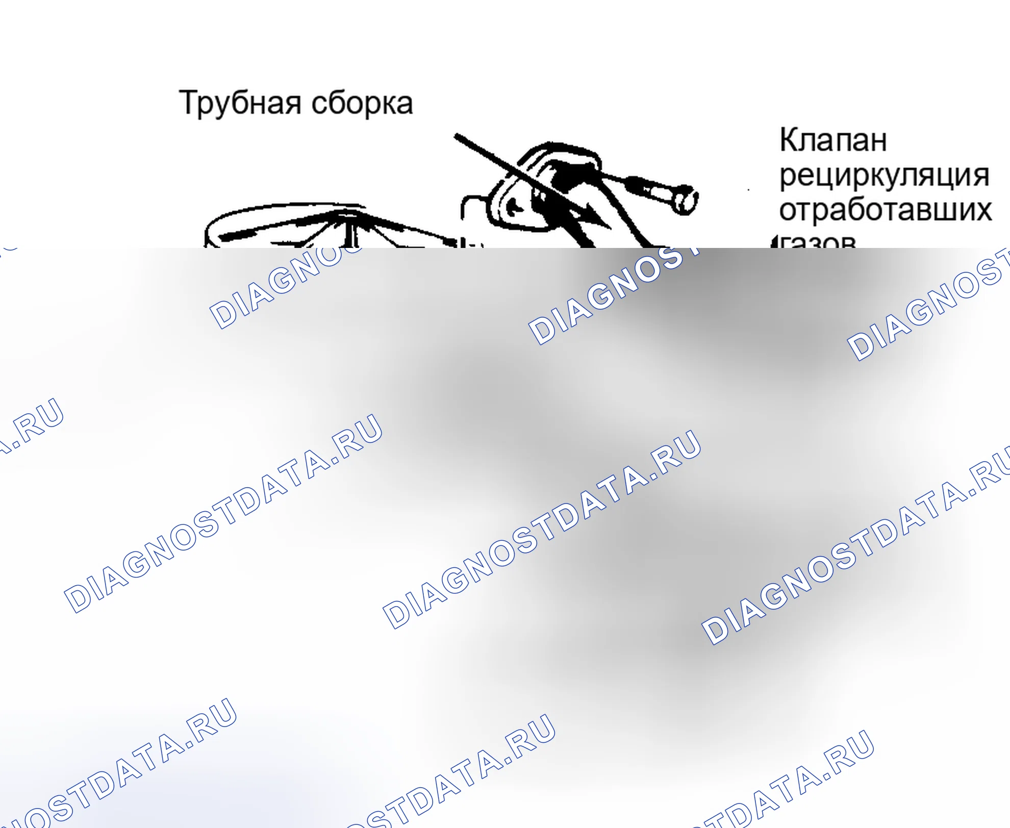 Рис. 394: Расположение клапана рециркуляция отработавших газов на дизеле 4.3L V6. Buick Electra Estate Wagon 