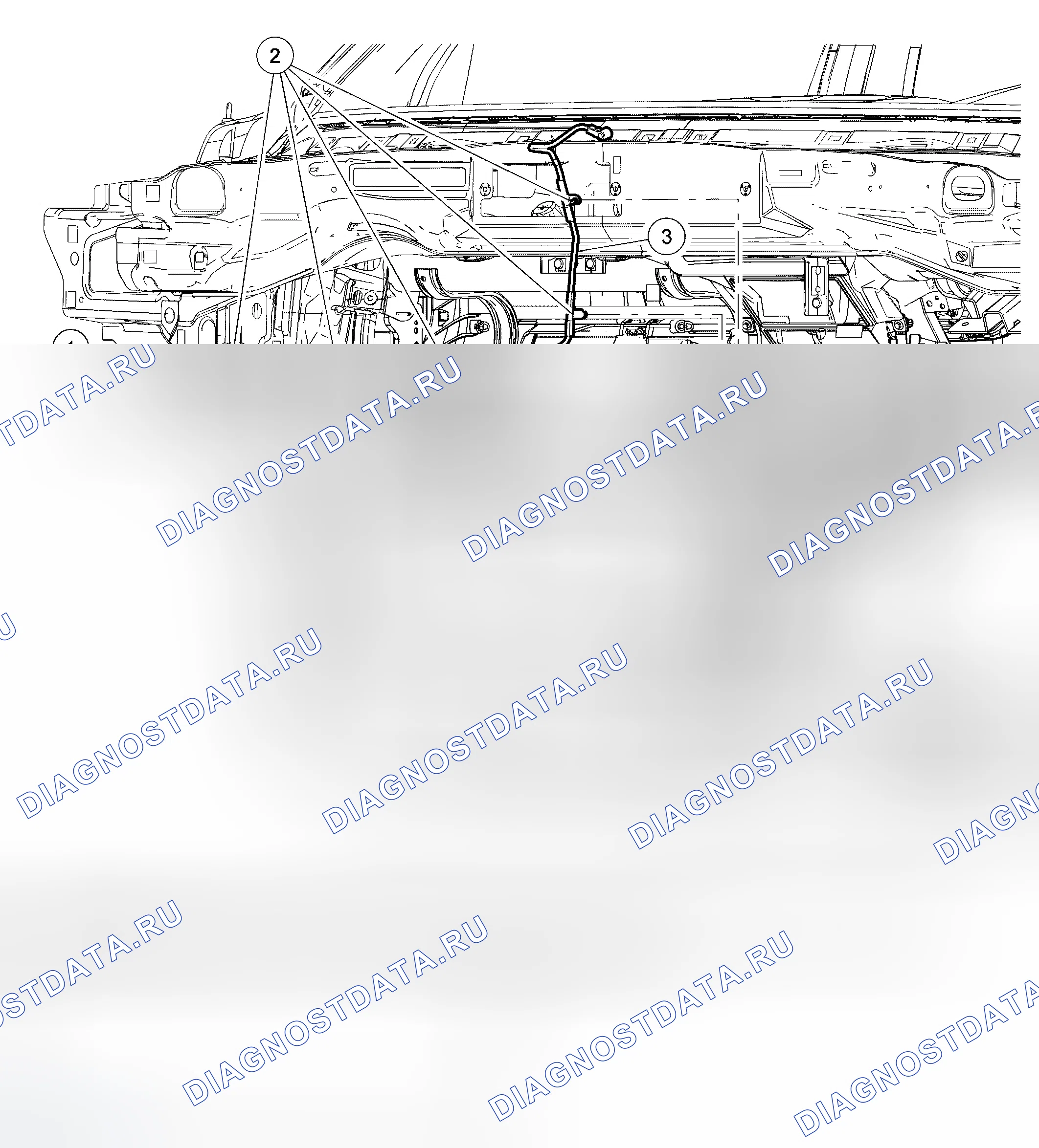 Рис. 46: Кабель ввода антенны. Ford Escape I рестайлинг