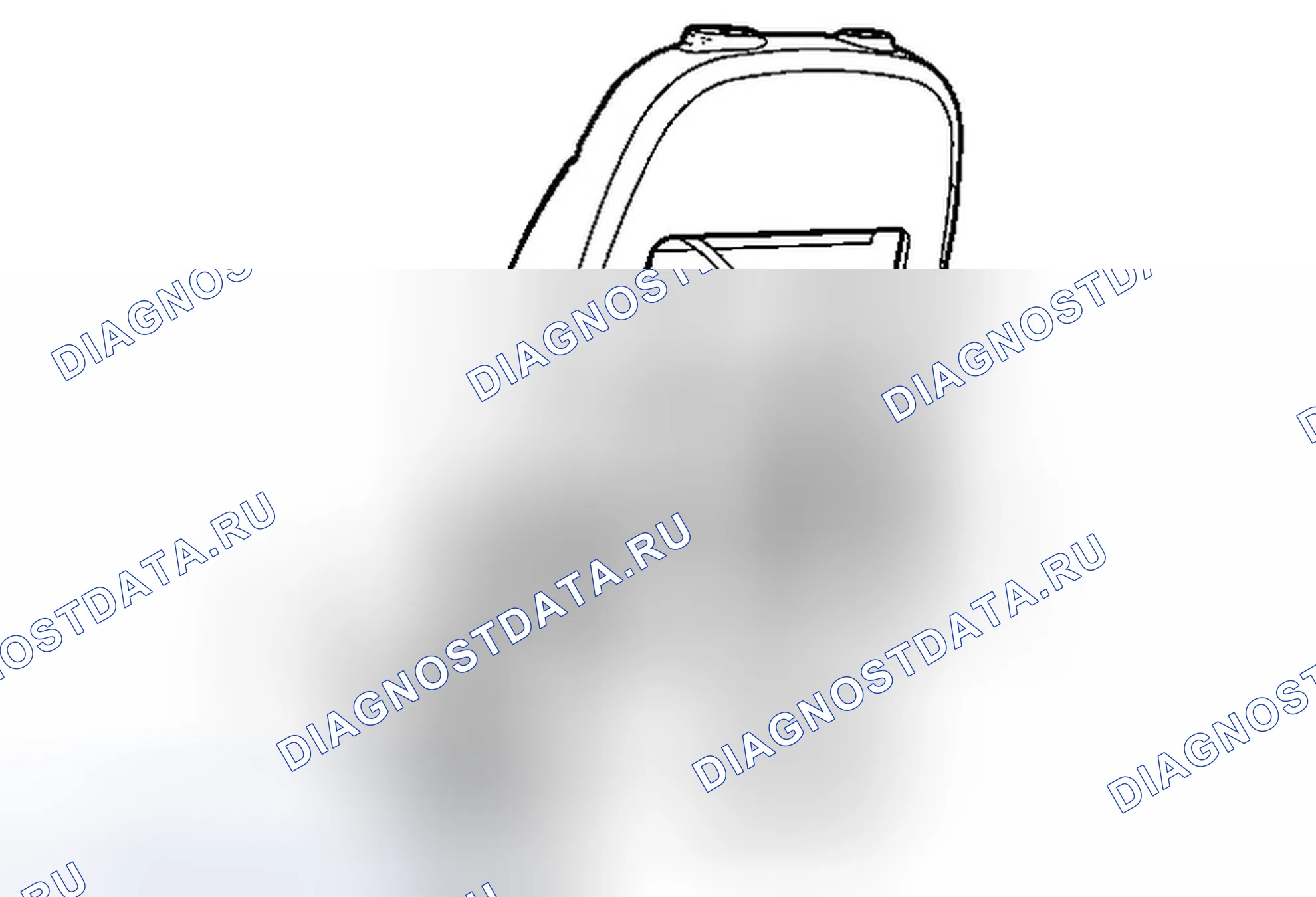 Рис. 13: Замена рамы подушки спинки сиденья водителя или пассажира. Chevrolet Spark M300