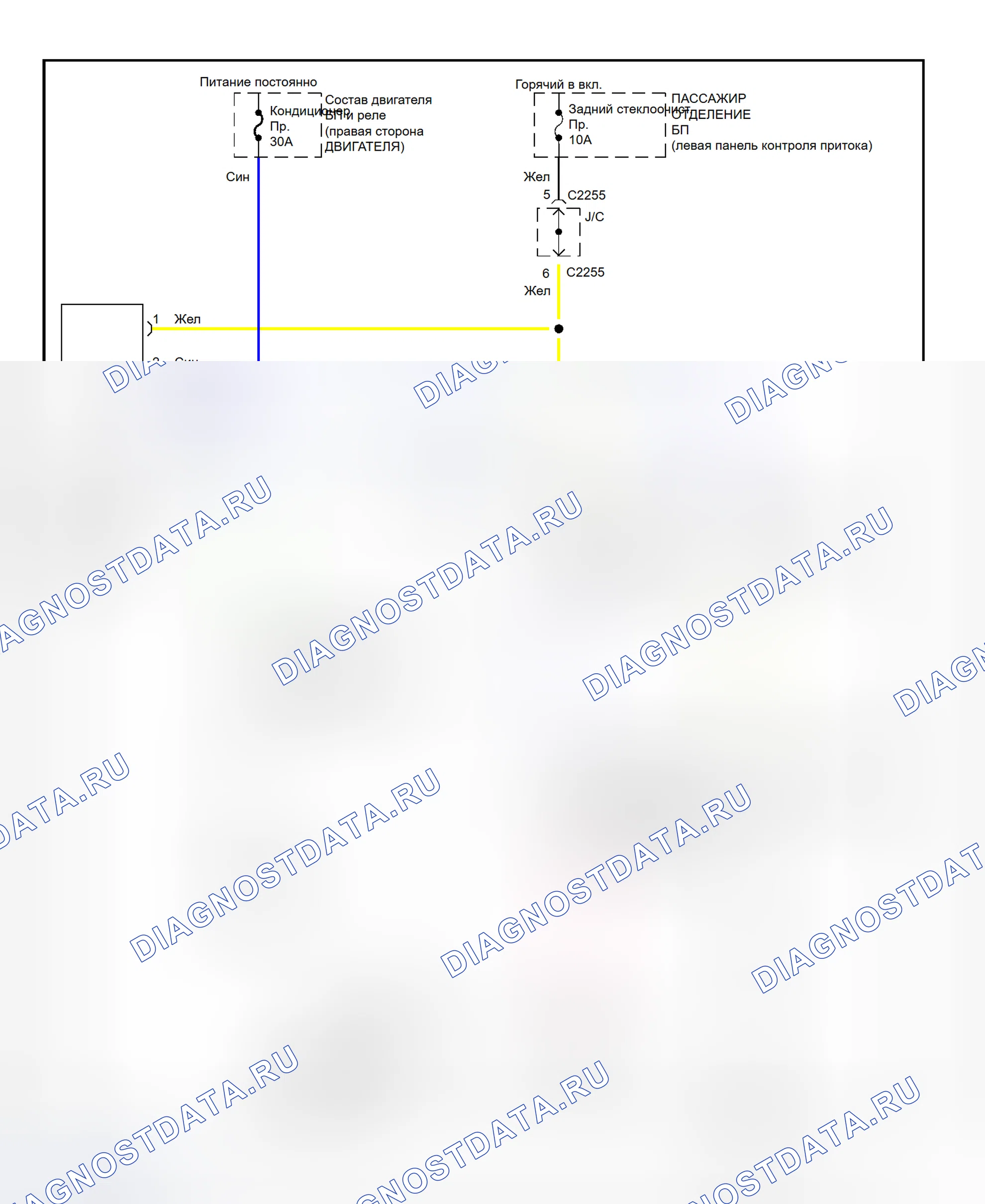 Рис. 4: Контур вентилятора охлаждения (Sportage). Geely Xingyue S I