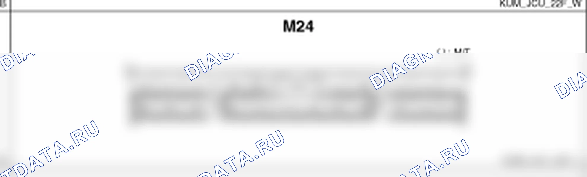 Распиновка разъёма M24 — разъёмов жгутов. Kia Sorento BL
