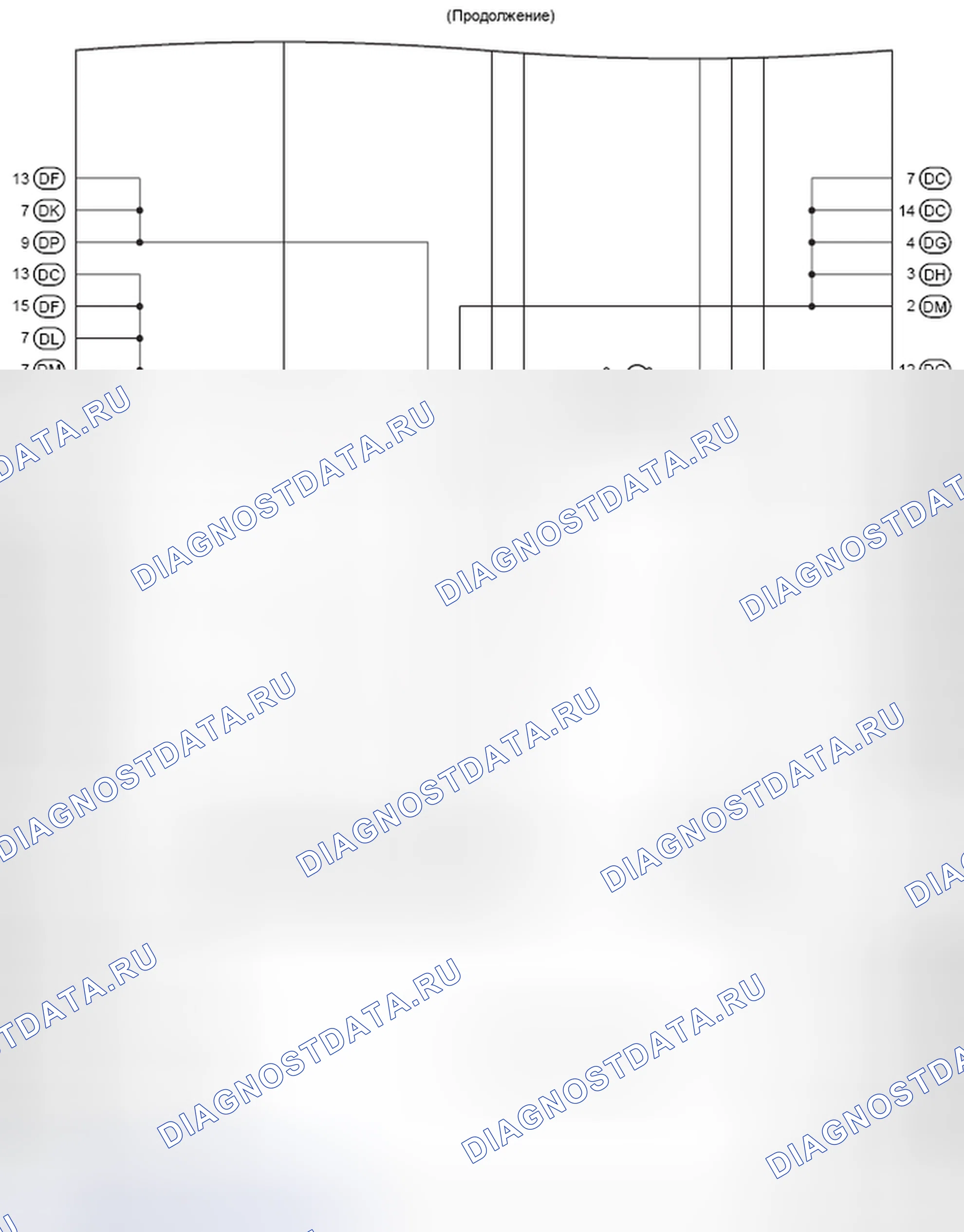 Рис. 344: Схема внутренней цепи J / B приборной панели (3 из 3). Haval H5 II
