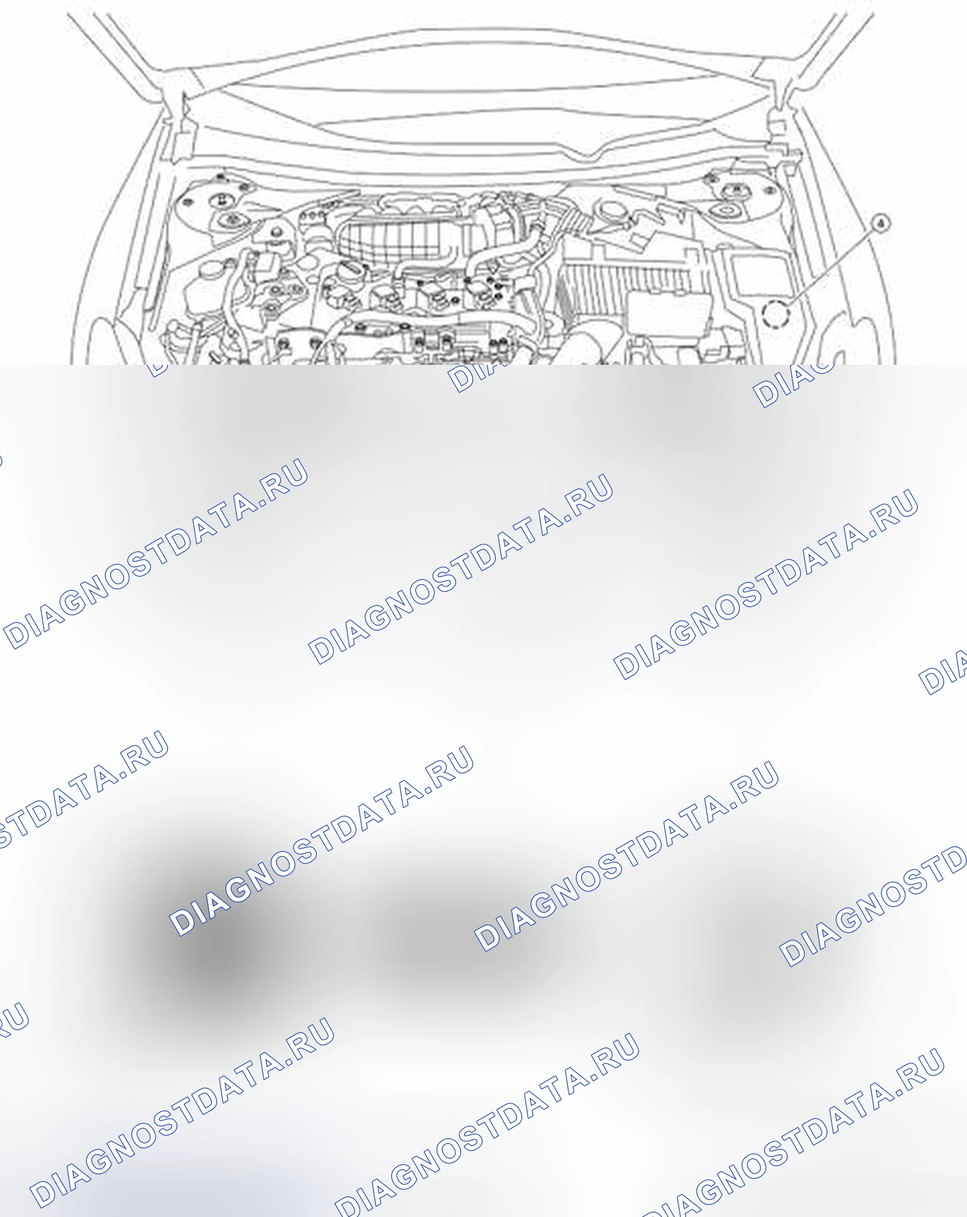 Рис. 263: МОТОРНЫЙ ОТСЕК. Nissan Altima L33