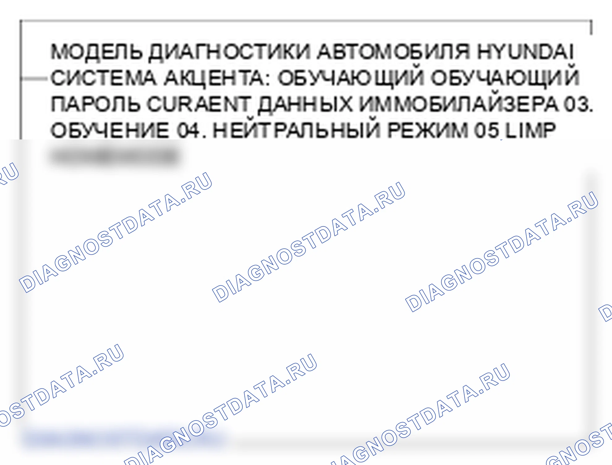 Рис. 121: Функция Limp Home. Hyundai Accent III