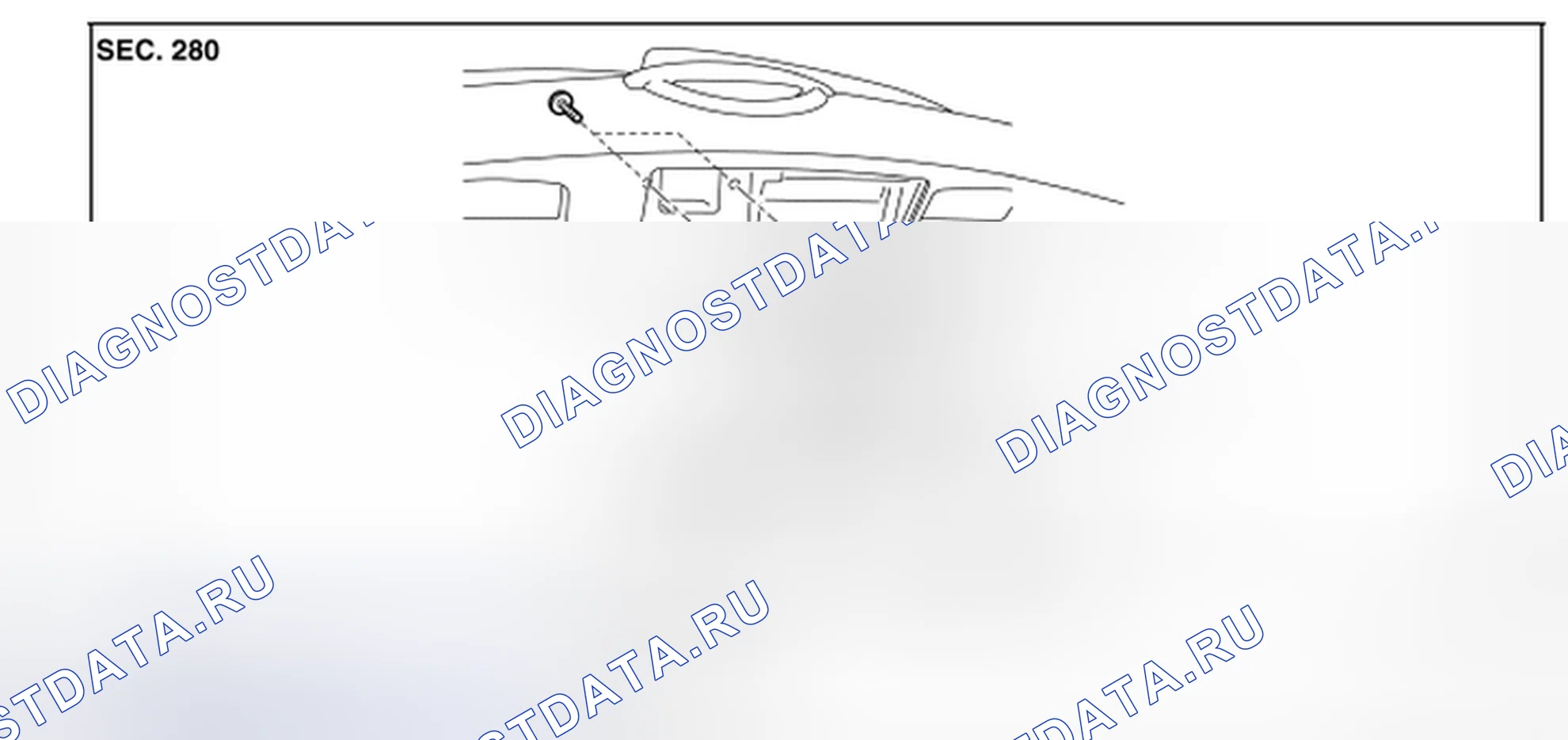 Рис. 157: Разнесенный вид (модели с Bsw и LDW). Nissan Murano Z51 рестайлинг 2