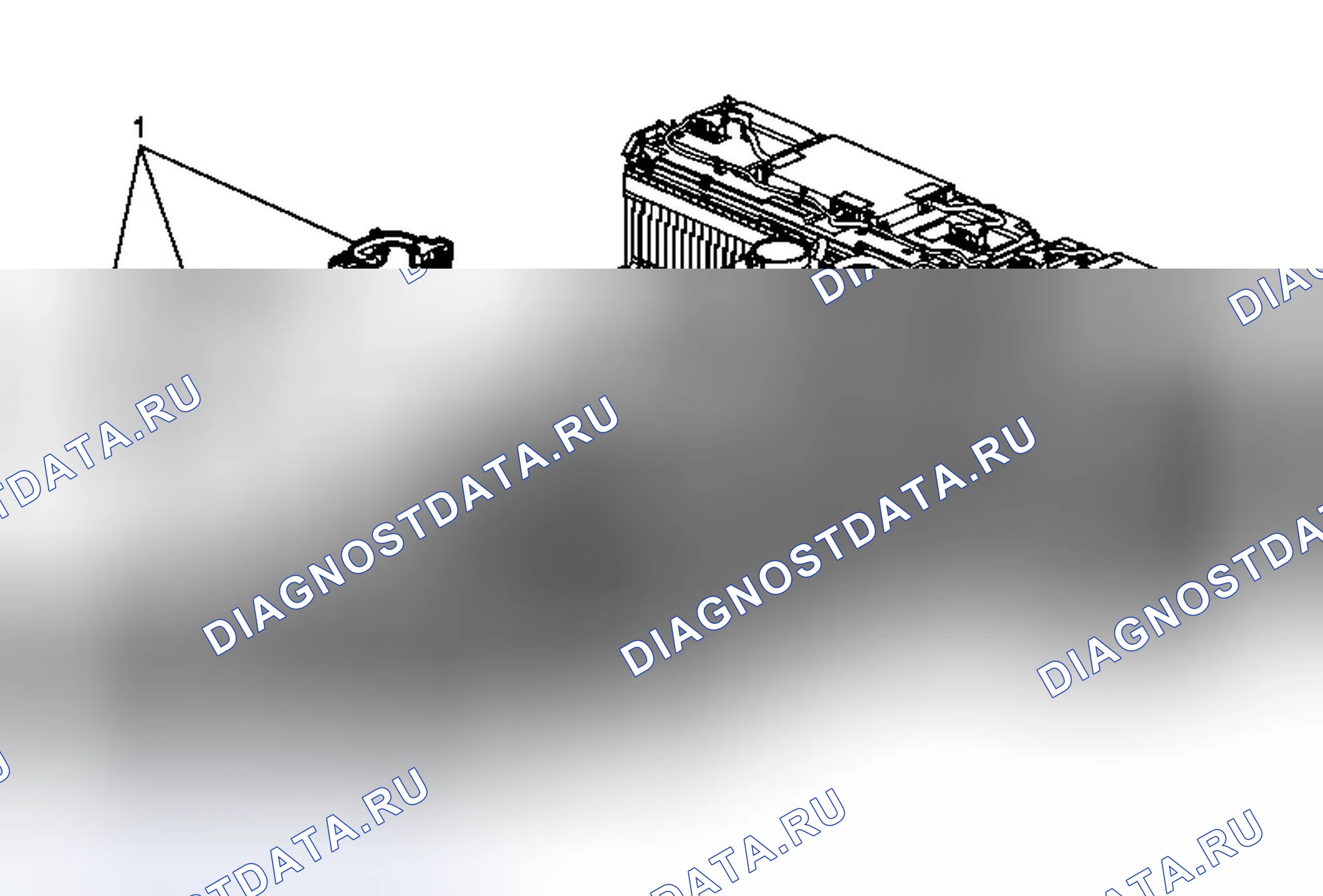 Рис. 75: Замена жгута проводов вспомогательного аккумулятора (жгут 1 модуля). Chevrolet Volt I