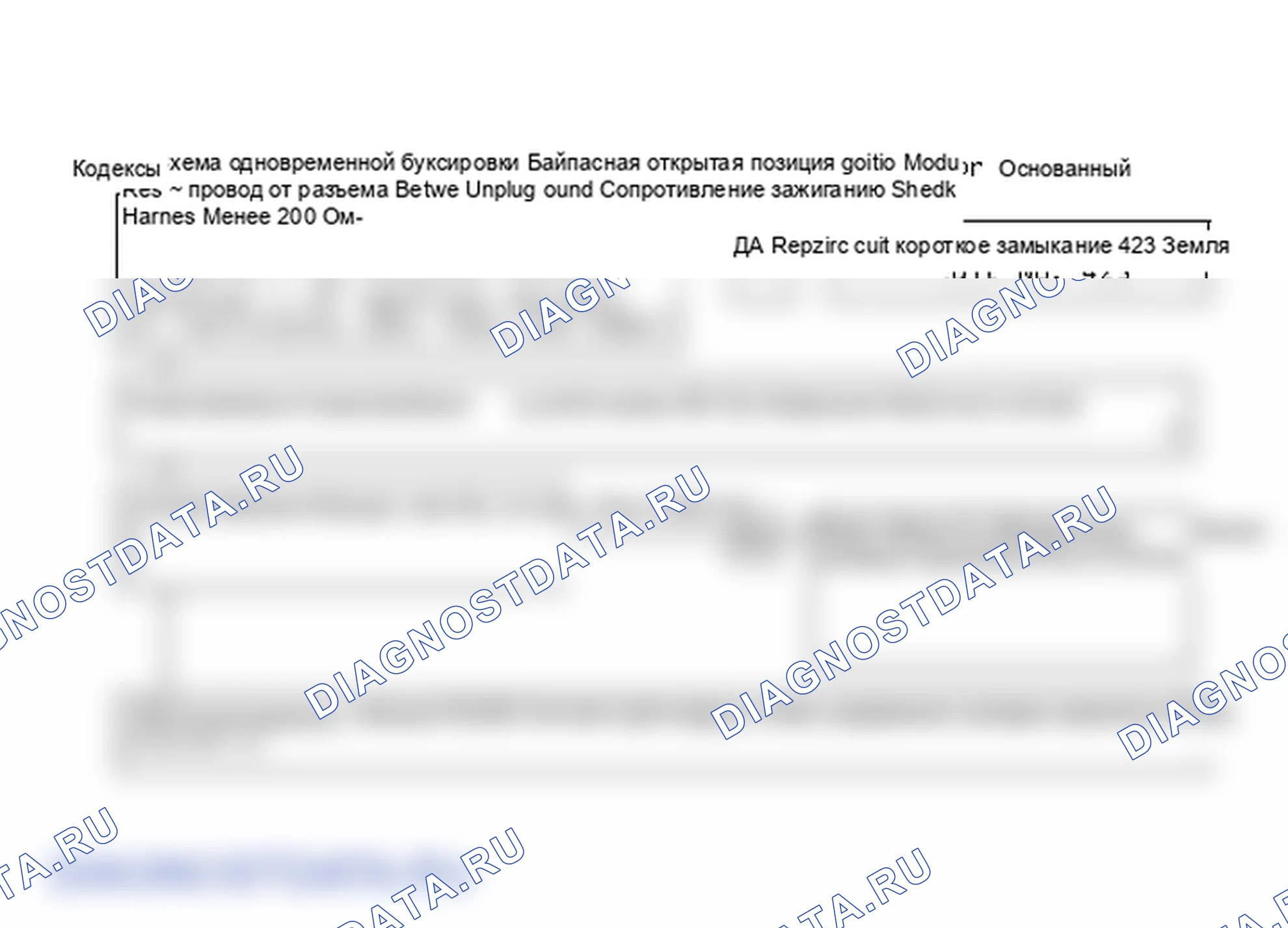 Рис. 68: Одновременные коды 41 и 42, блок-схема, байпасный открытый или заземленный. Saturn SL I
