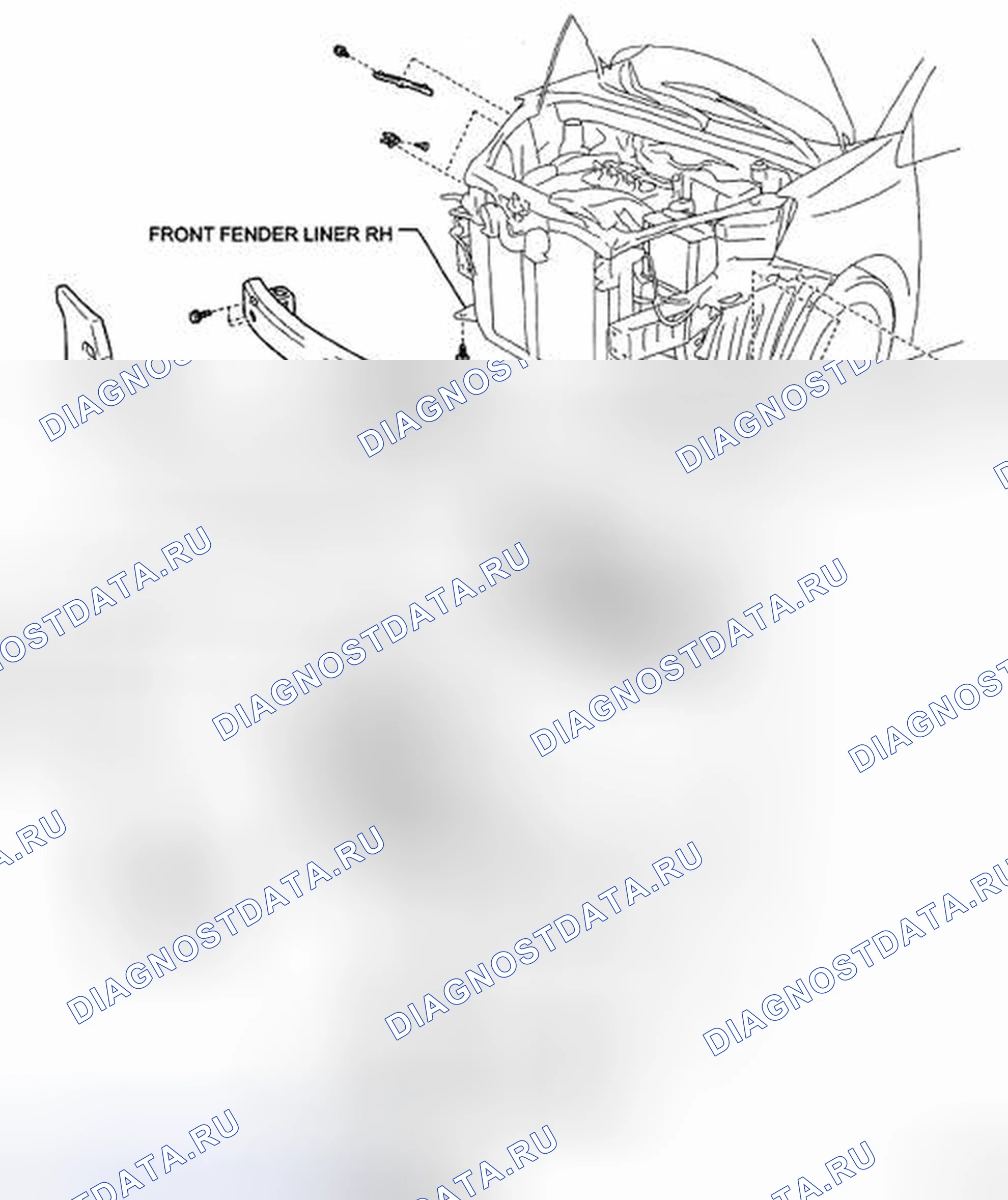 Рис. 70: КОМПОНЕНТЫ. Toyota Sienna II рестайлинг