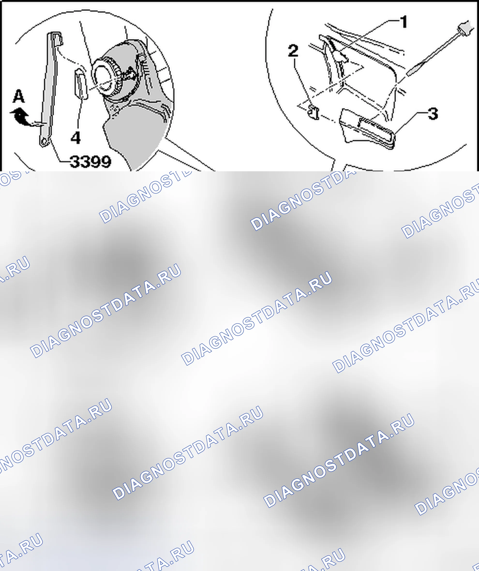 Рис. 113: TRIM, правый, Сиденье с PASS-THROUGH. Volkswagen Golf Mk7