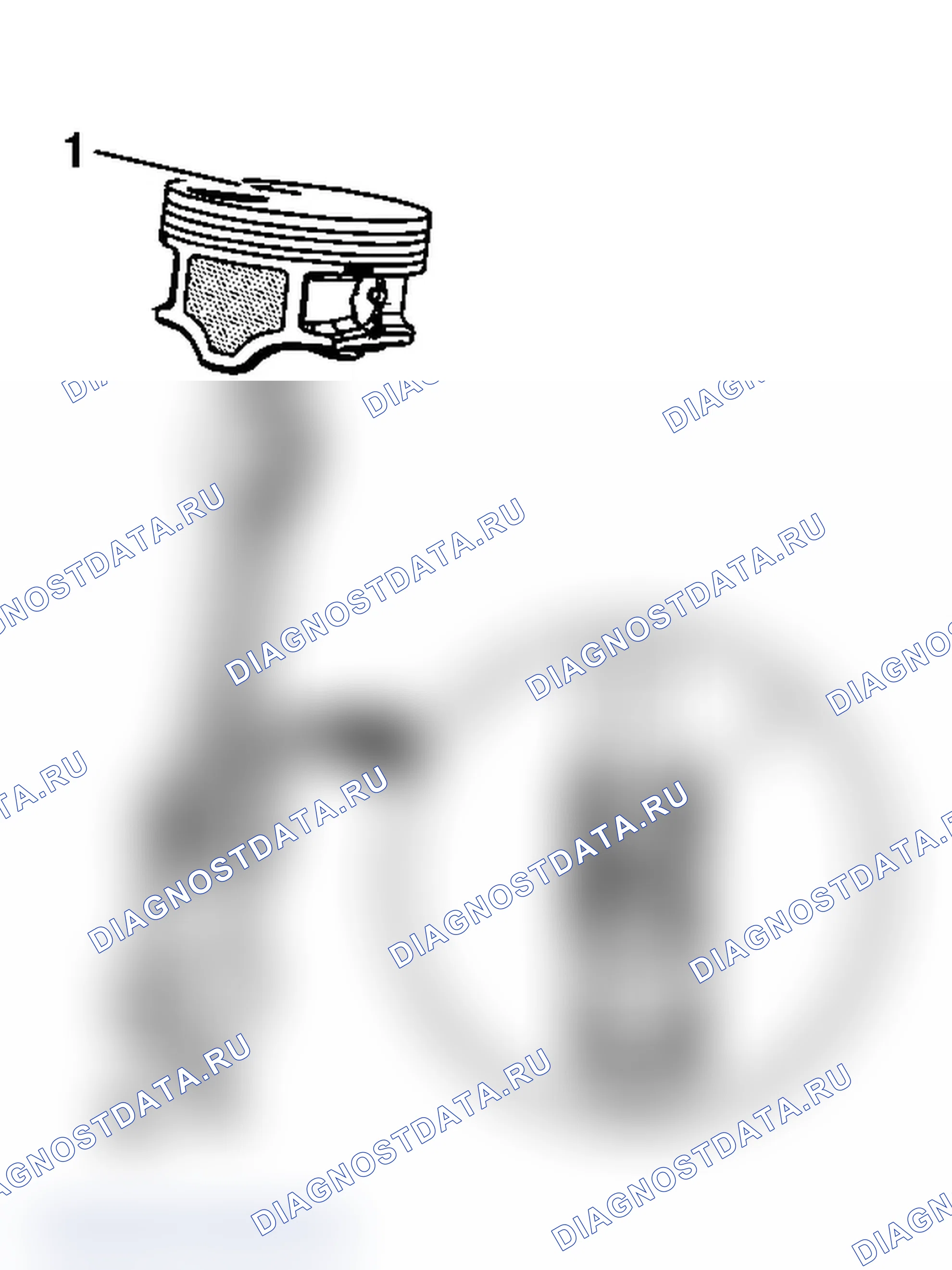 Рис. 276: Сборка поршня и шатуна. Chevrolet Silverado 1500 