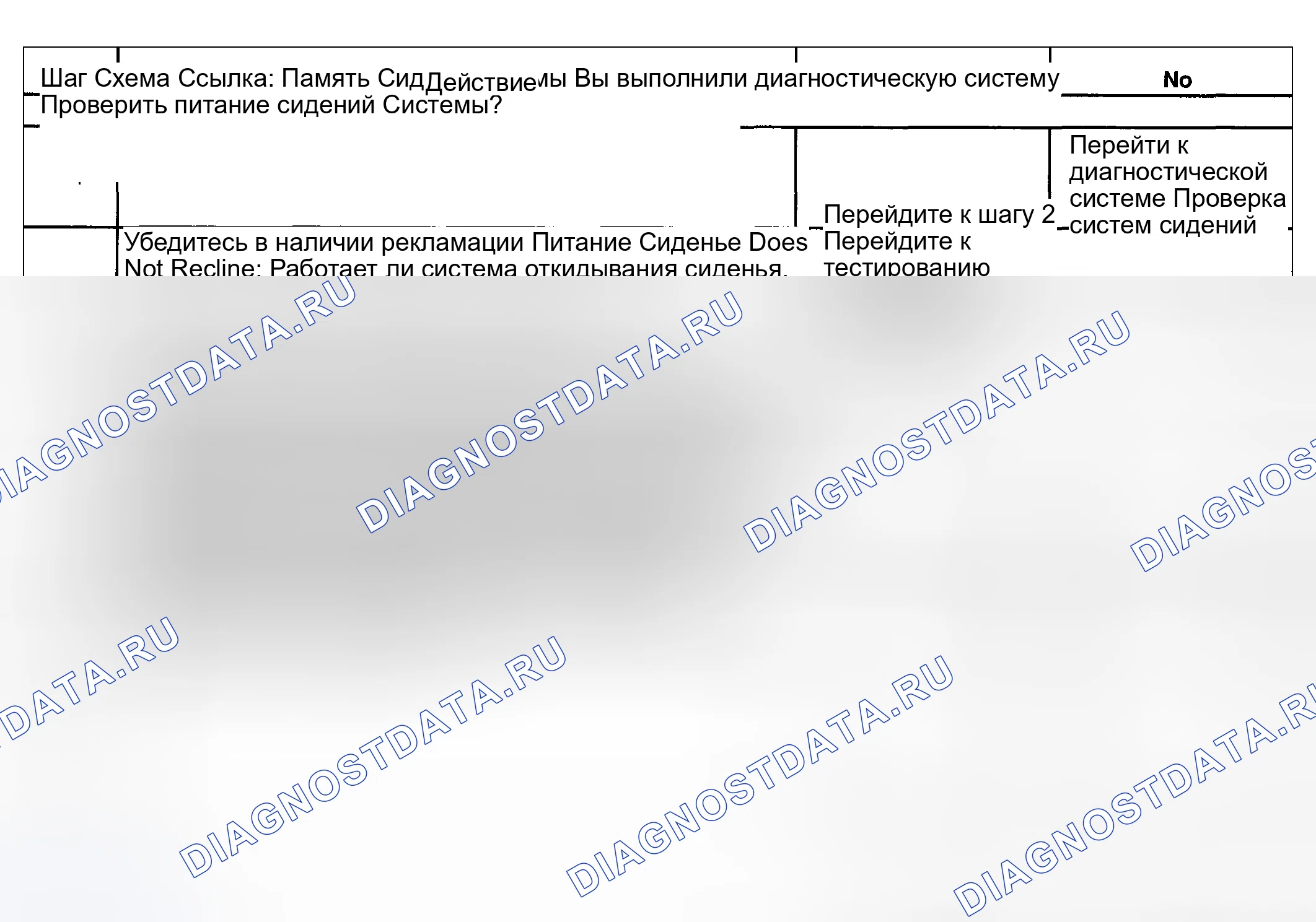 Рис. 64: Силовое сиденье не откидывается (с A45, Memory Сиденье). Hyundai Terracan I рестайлинг