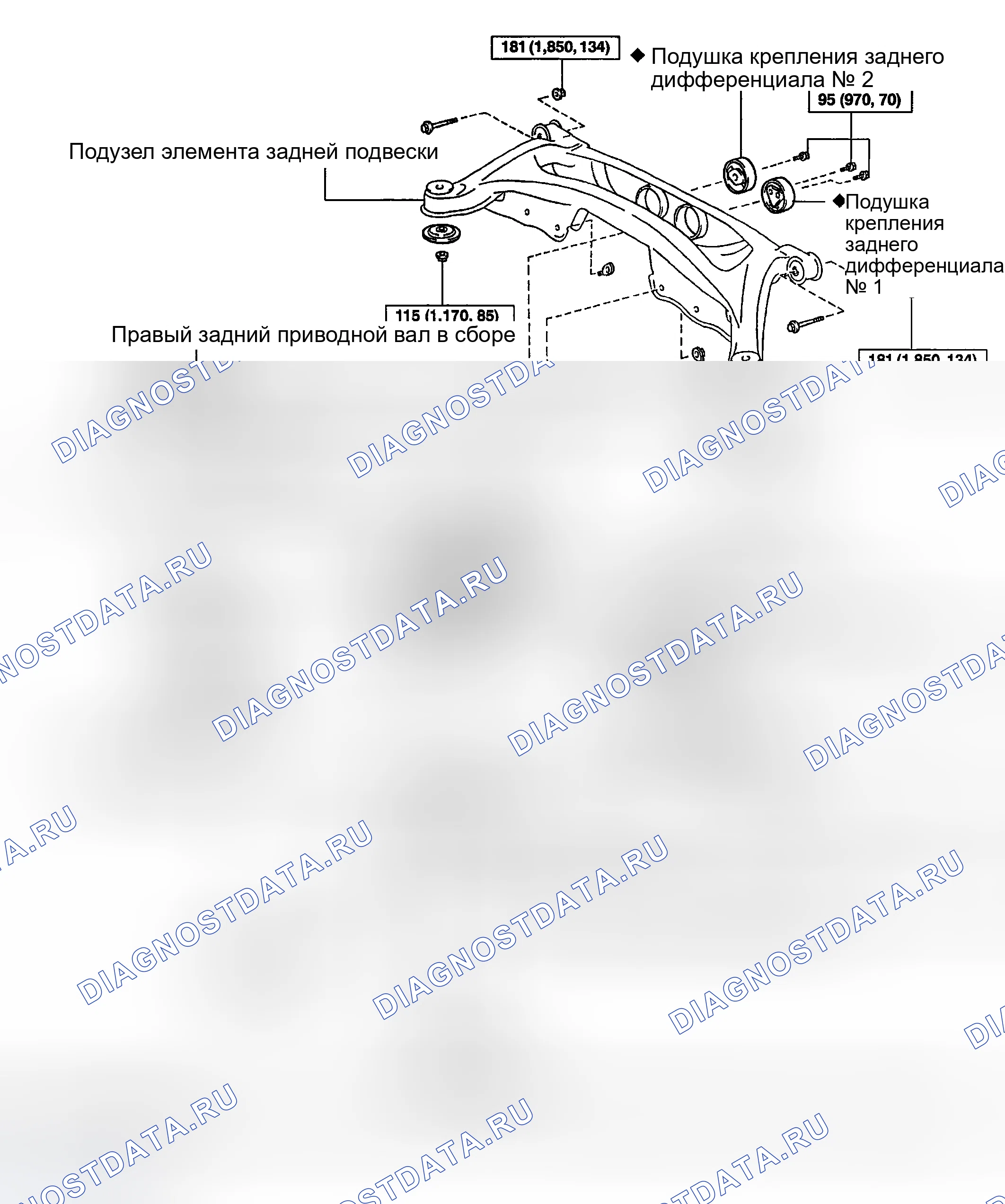 Рис. 2: КОМПОНЕНТЫ. Toyota Highlander I рестайлинг