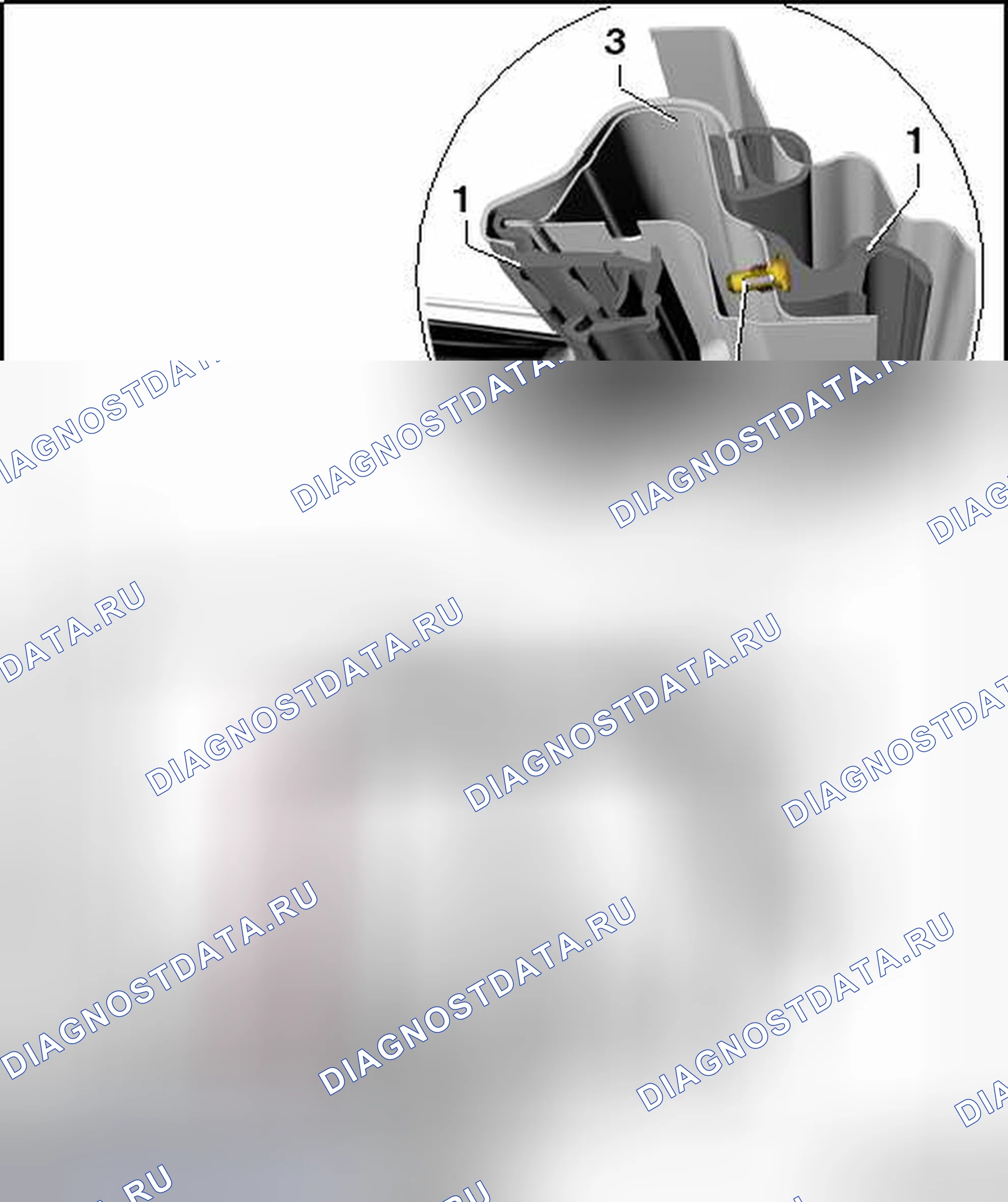 Рис. 40: НАПРАВЛЯЮЩАЯ ОКНА. Volkswagen Touareg II