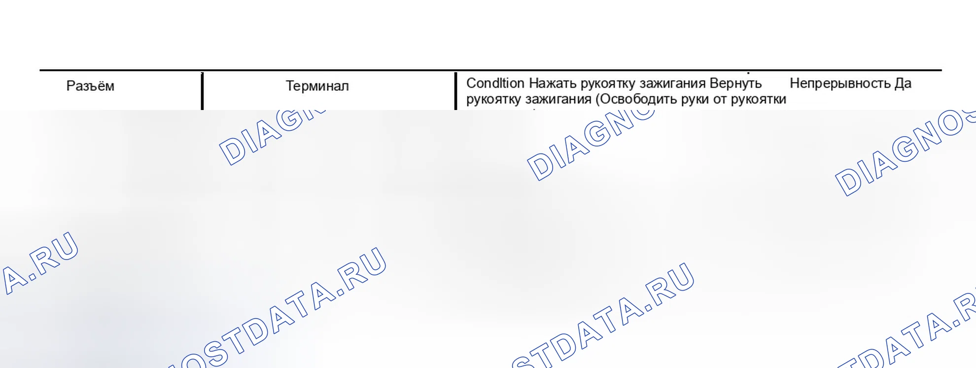 Рис. 89: 3. Проверка работы переключателя ручки зажигания. Infiniti FX35 I