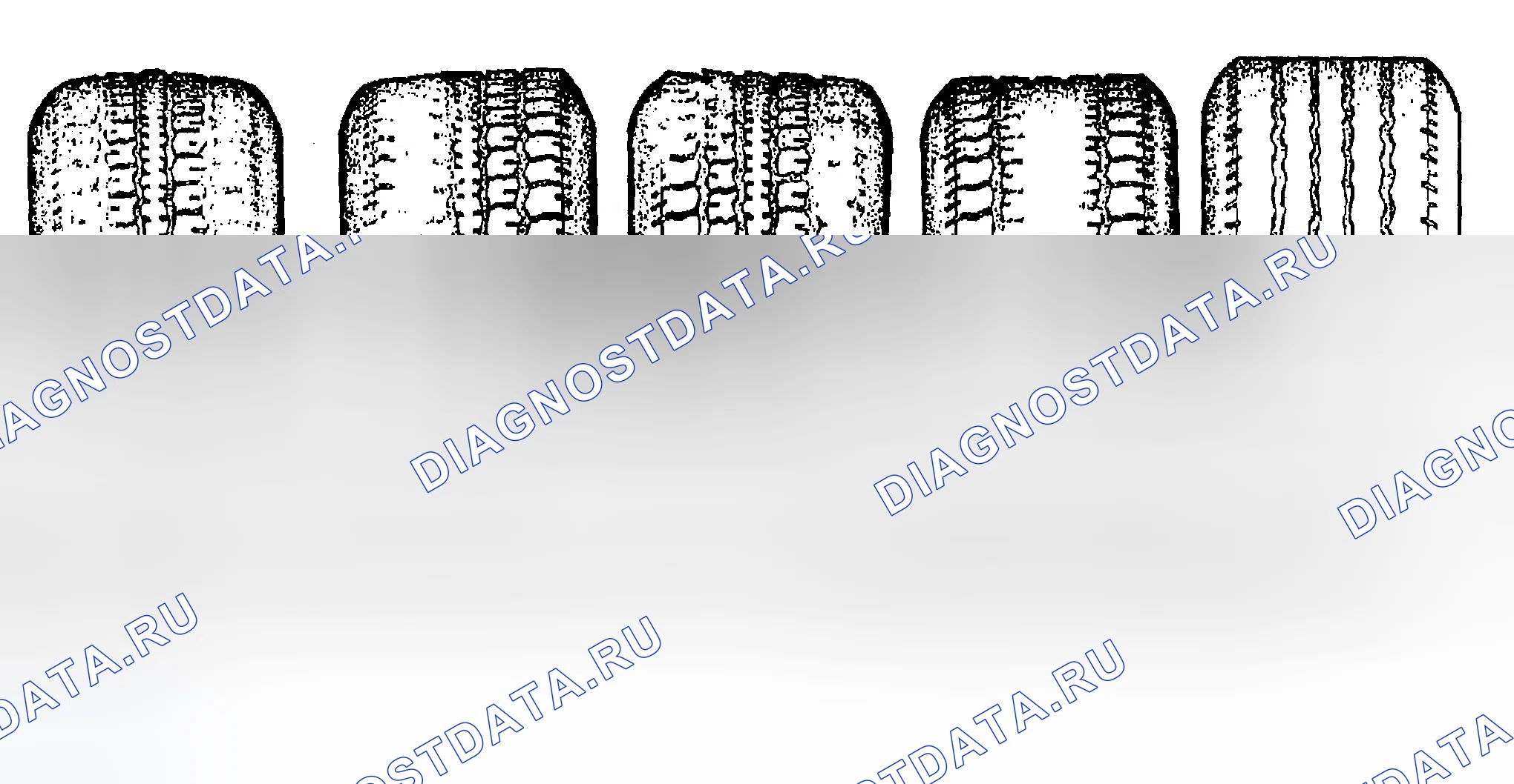 Рис. 1: Износ шин. Chevrolet TrailBlazer I