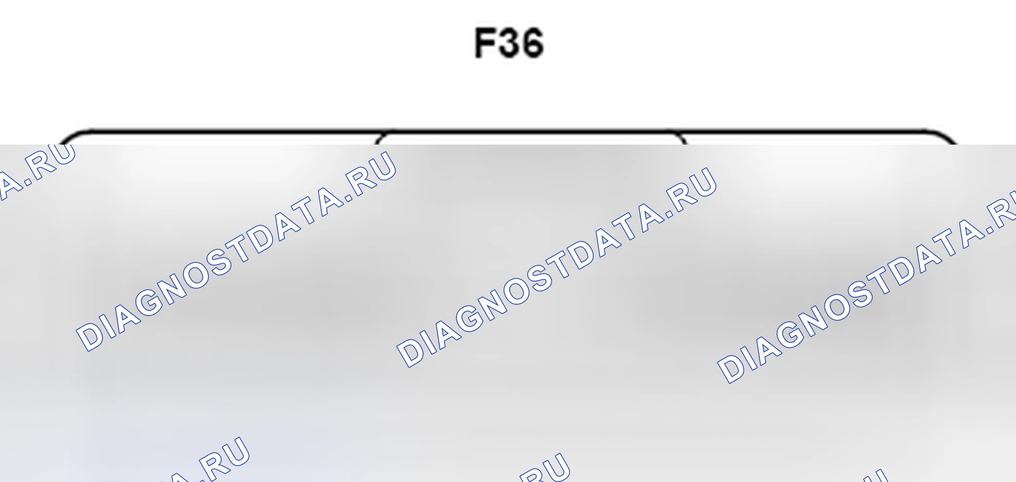 Рис. 648: Вид с торца разъема ECU для помощи при парковке (F36). Lexus LX J200