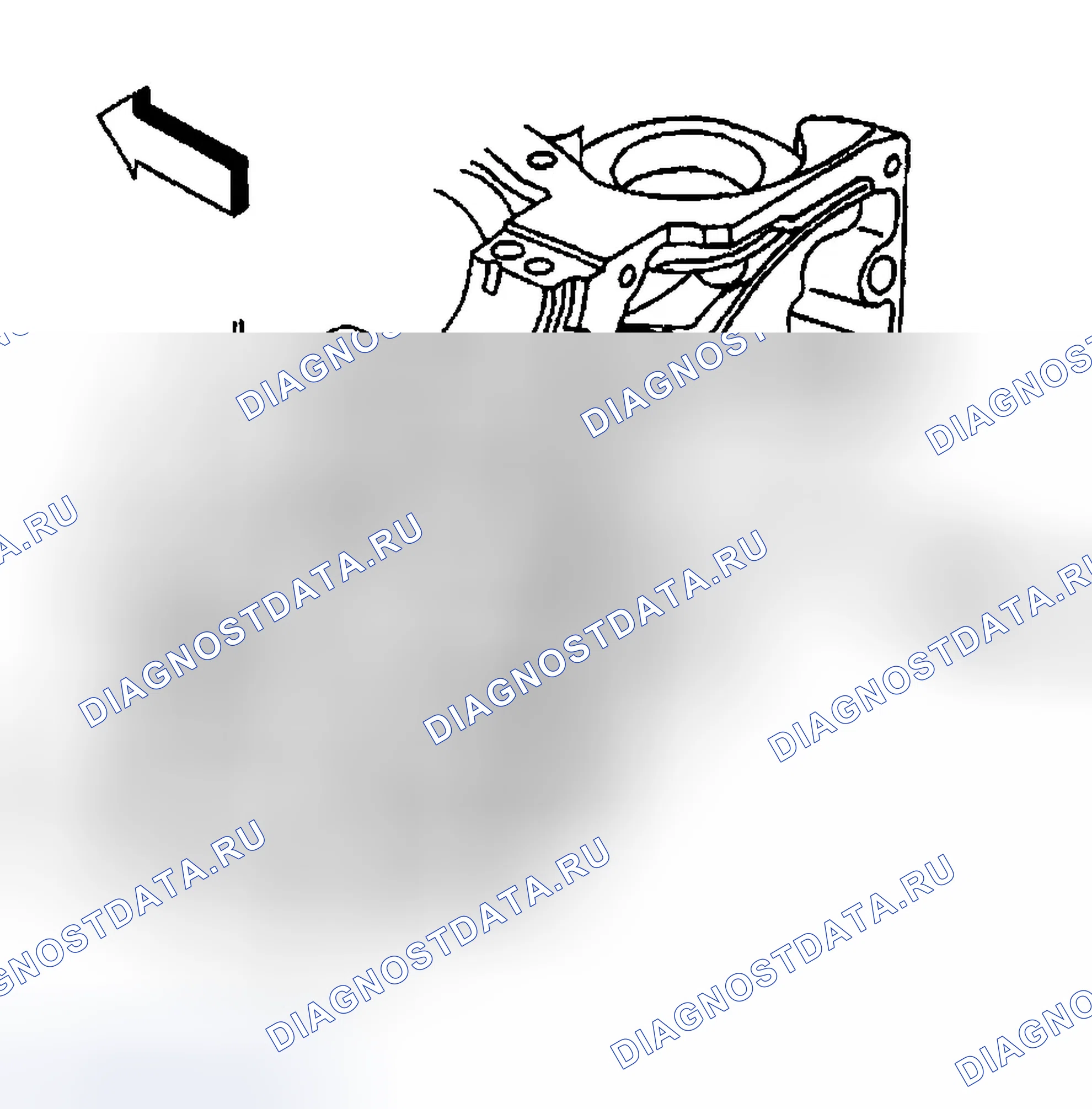 Рис. 318: Монтаж заднего масляного уплотнения и корпуса коленчатого вала. Chevrolet Silverado 2500 