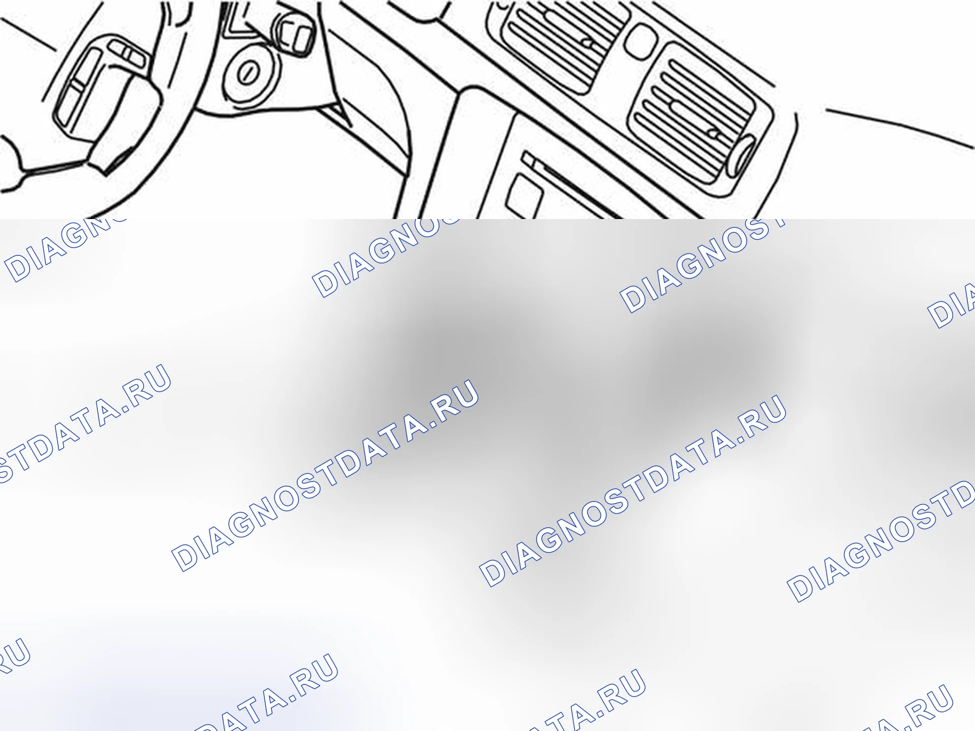 Рис. 88: Удаление радиоприемника / телефона. Volvo V40 I рестайлинг