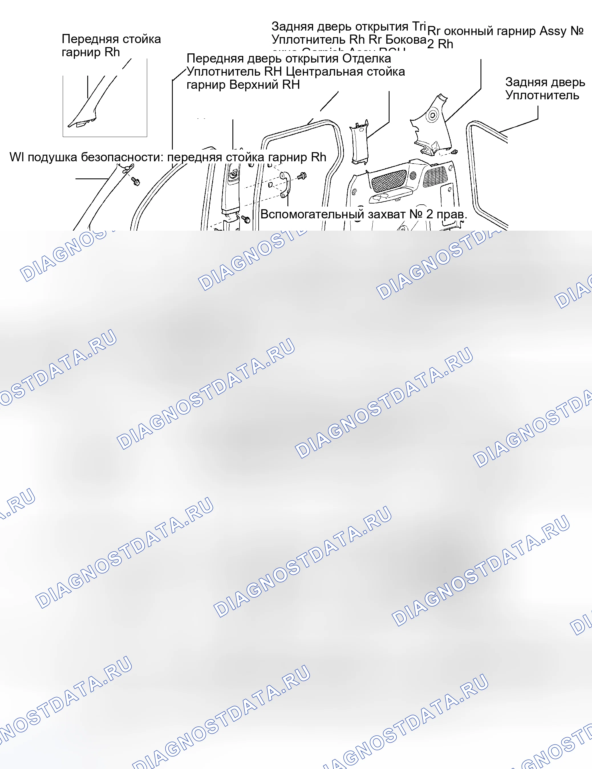 Рис. 31: КОМПОНЕНТЫ. Toyota Sienna II