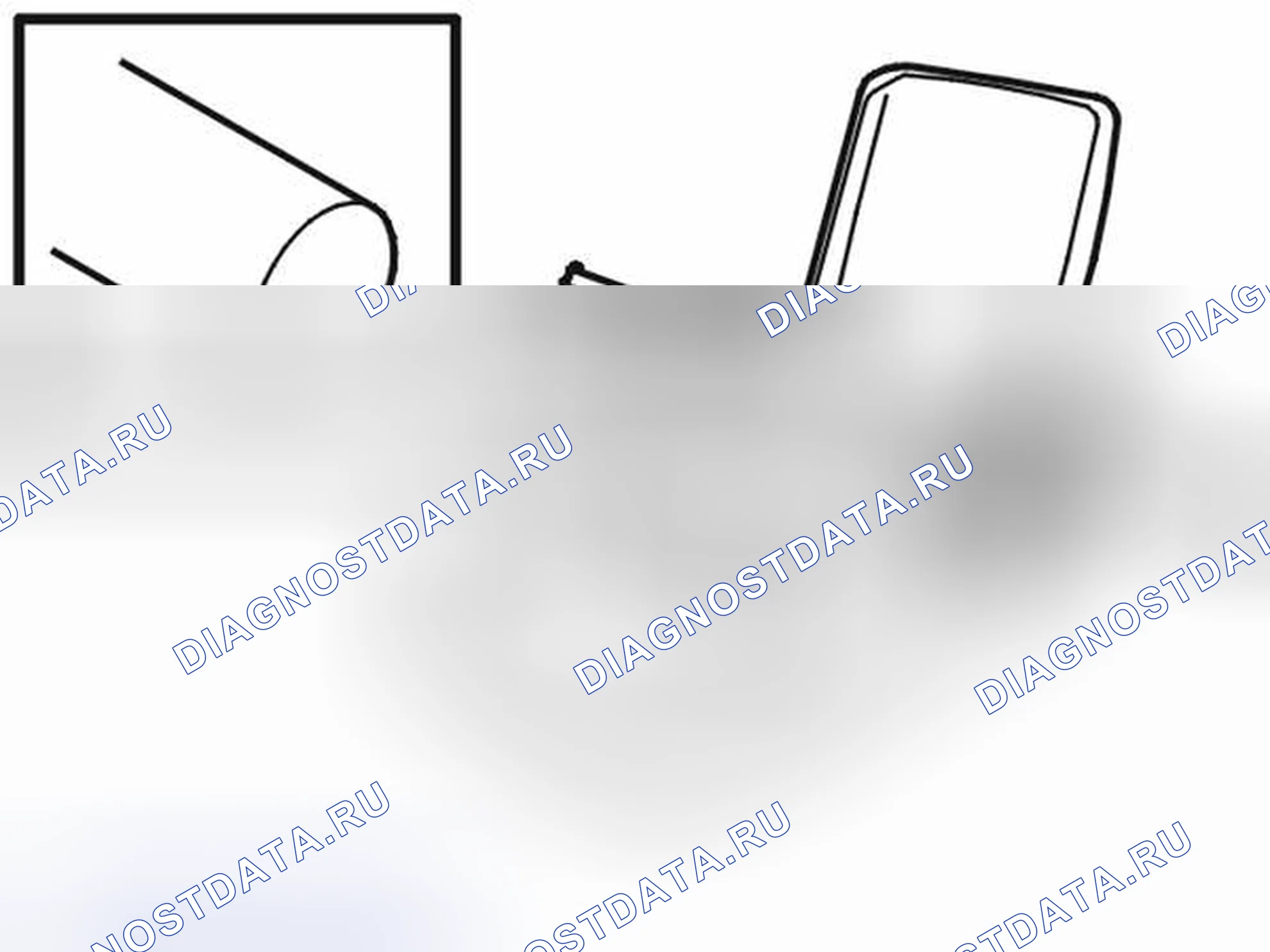 Рис. 80: Снятие держателя кружки. Volvo V70 II