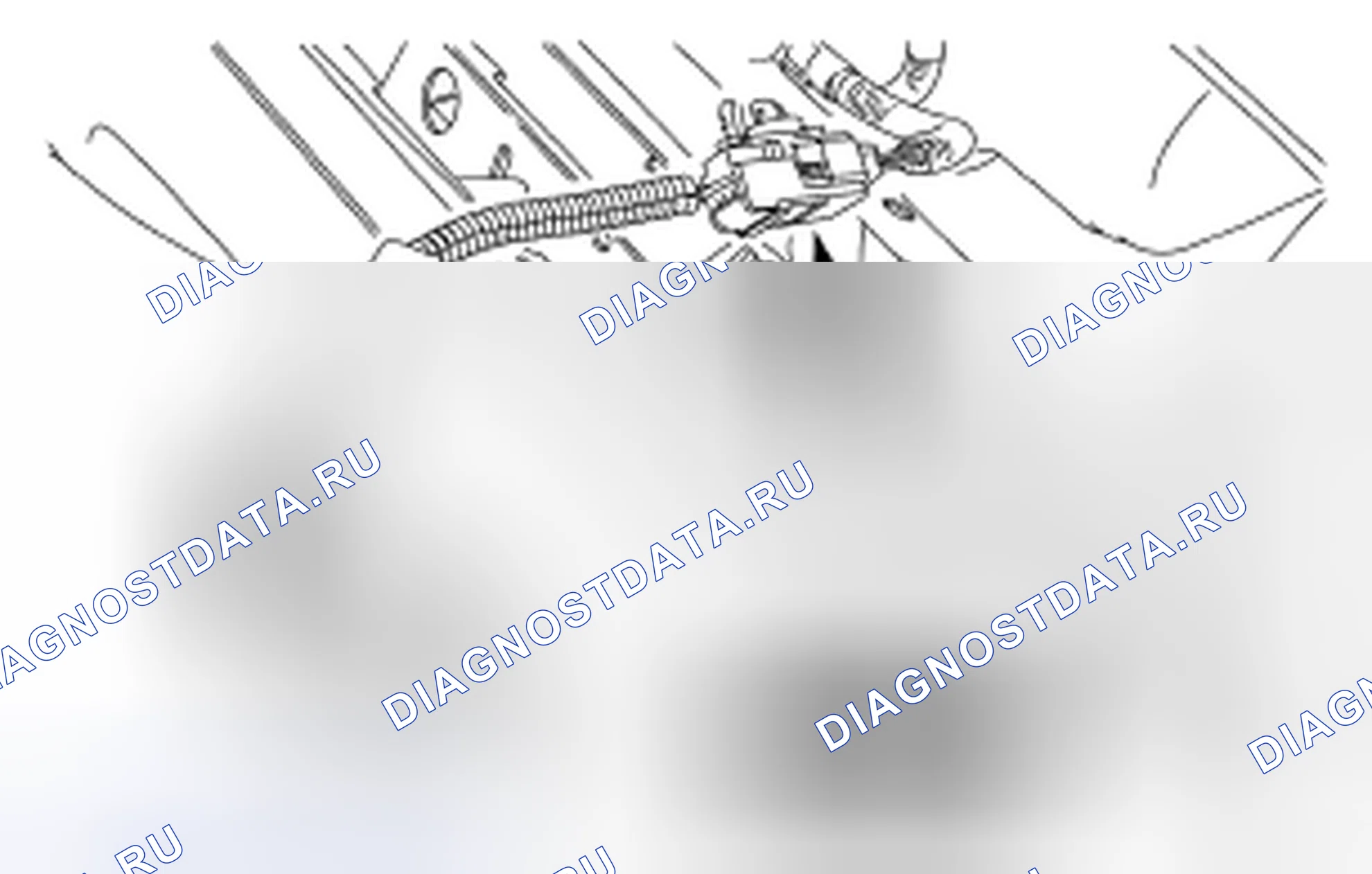 Рис. 33: Точечное испытание K: расшифровка кода ошибки B2293 - УДЕРЖИВАЮЩАЯ СИСТЕМА - НЕИСПРАВНОСТЬ ПОДУШКИ БЕЗОПАСНОСТИ. Mazda 2 I рестайлинг