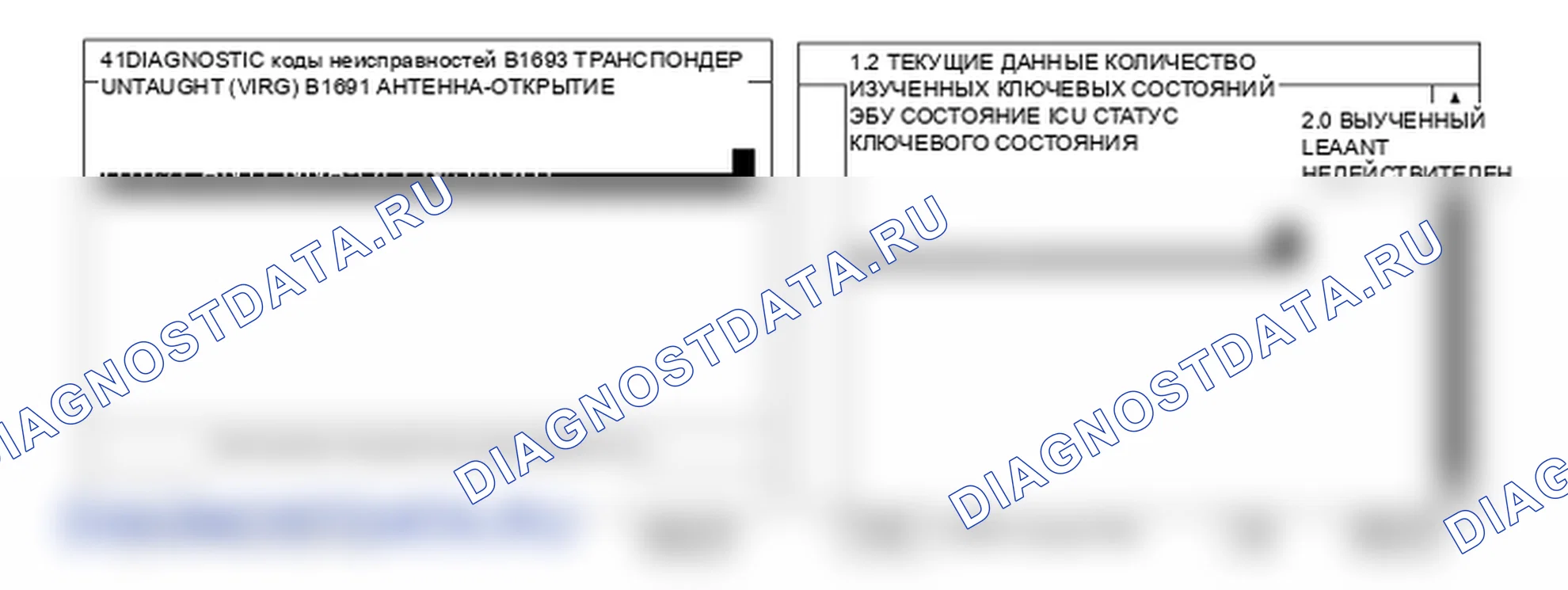 Данные диагностического сканера — P1691. Kia Sportage KM