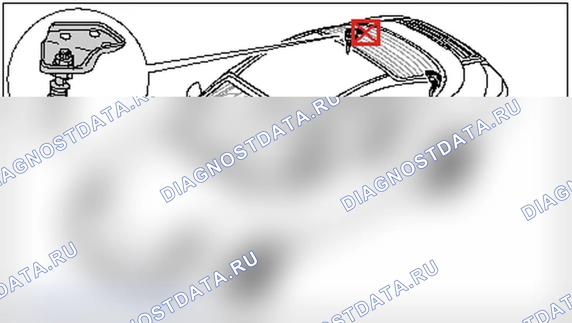 Рис. 139: Снятие заднего механизма блокировки жесткого верха. Porsche 911 GT3 997