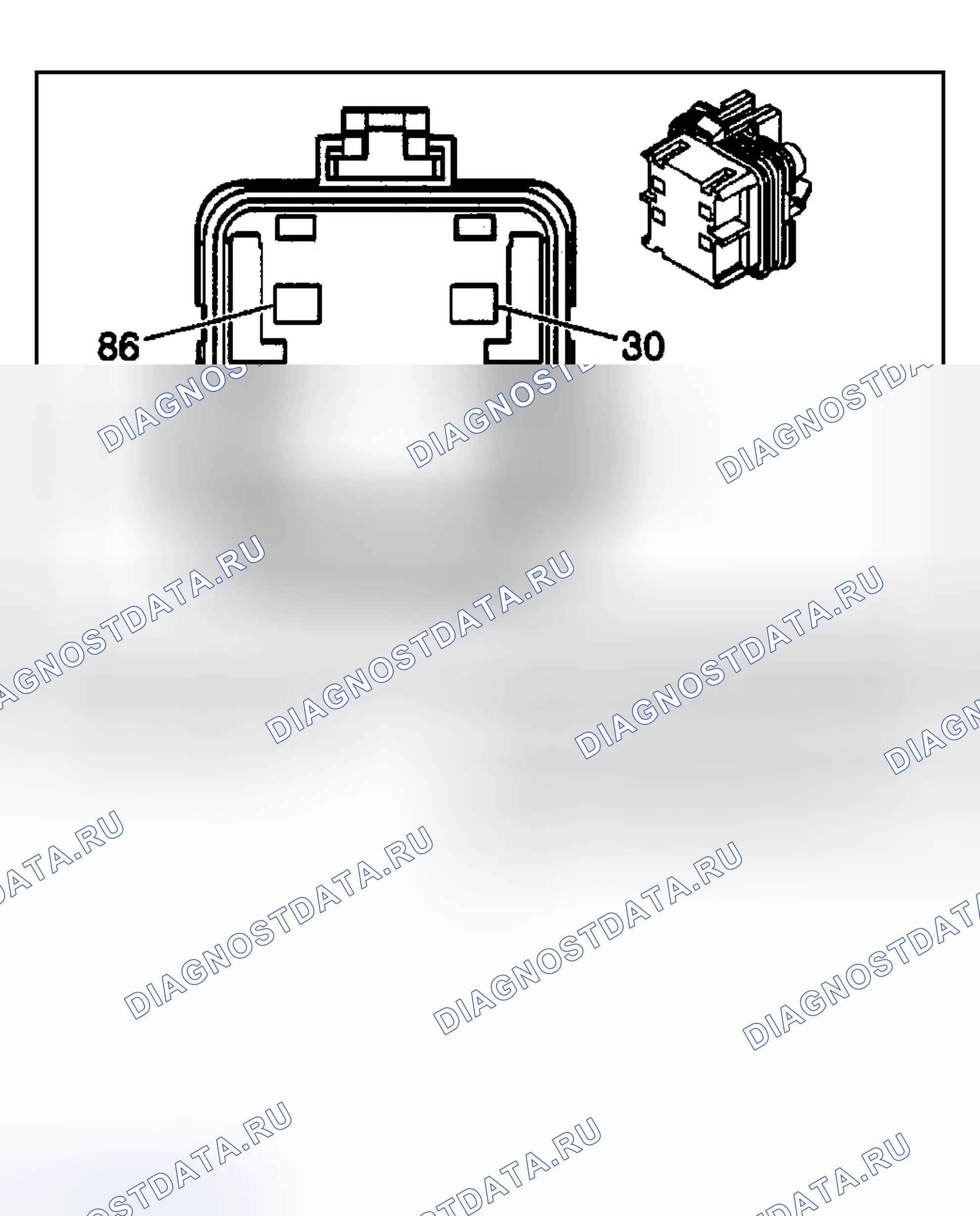 Рис. 3: Реле отбора мощности (КОМ). Chevrolet Silverado 1500 HD 