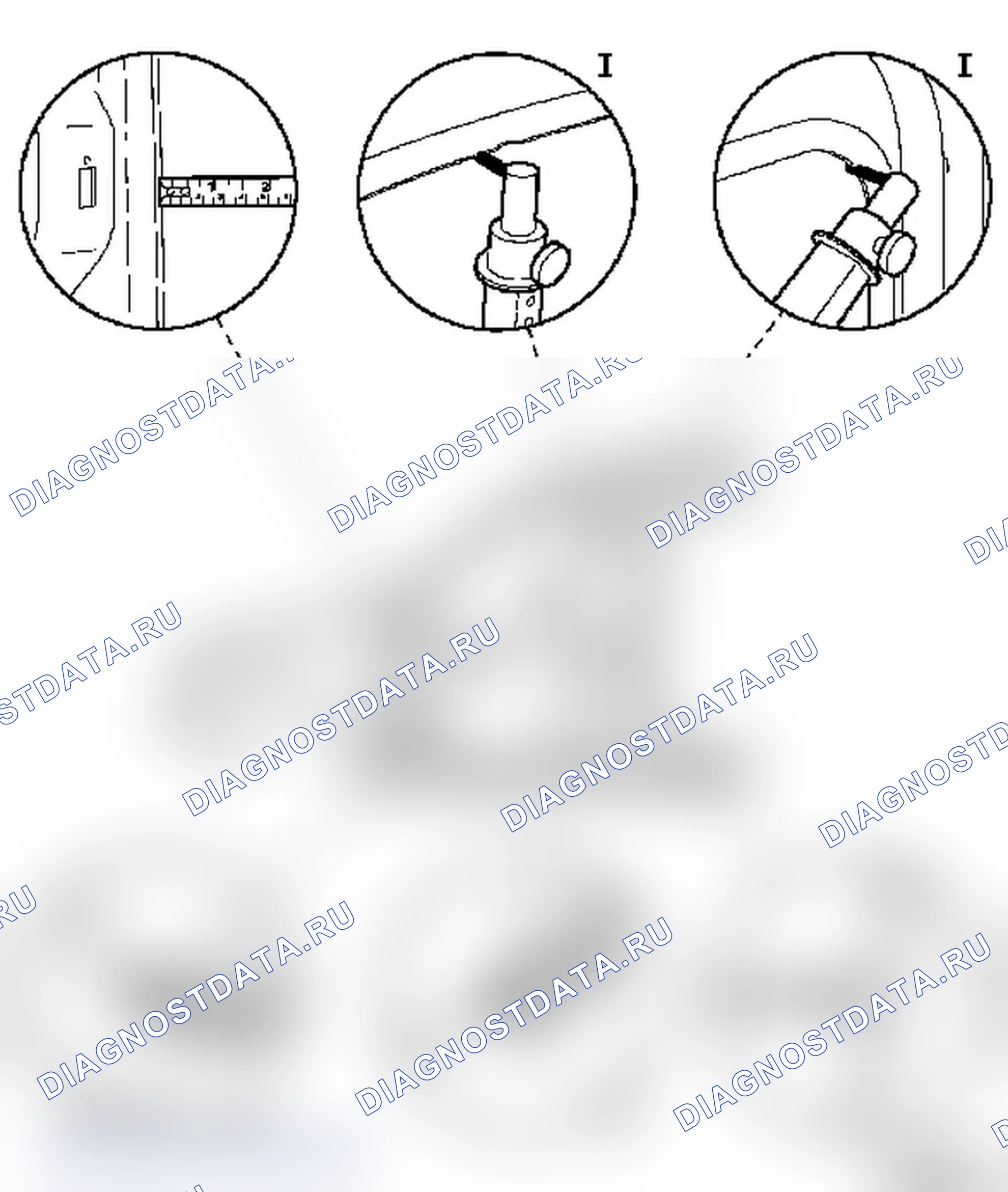Схема измерения кузова моделей F 08, F 08 & W5L, F 68. Opel Corsa C