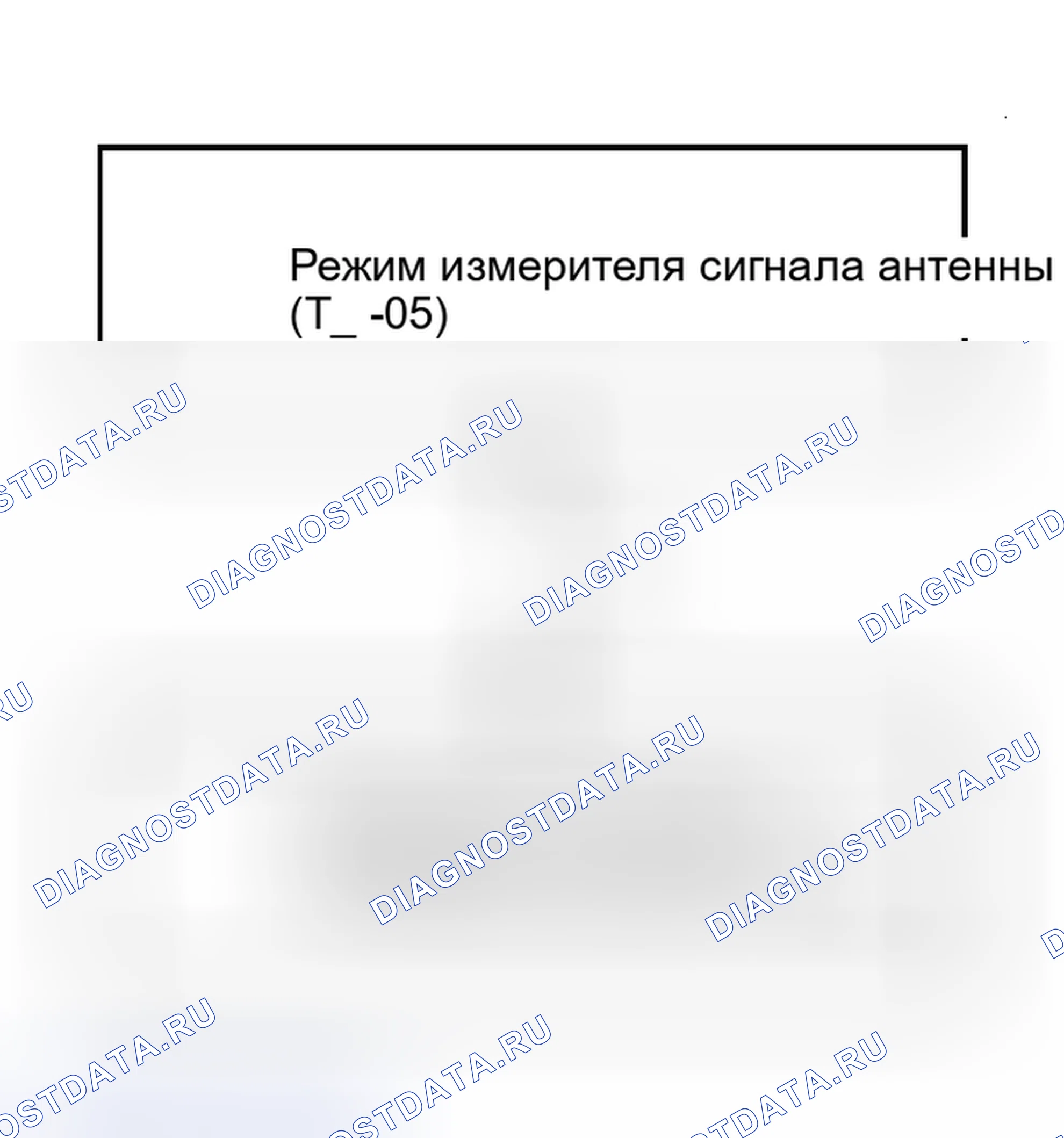 Рис. 8: Режим измерителя сигнала антенны (T--05) для AM / FM CD-радио. Kia Rio I рестайлинг