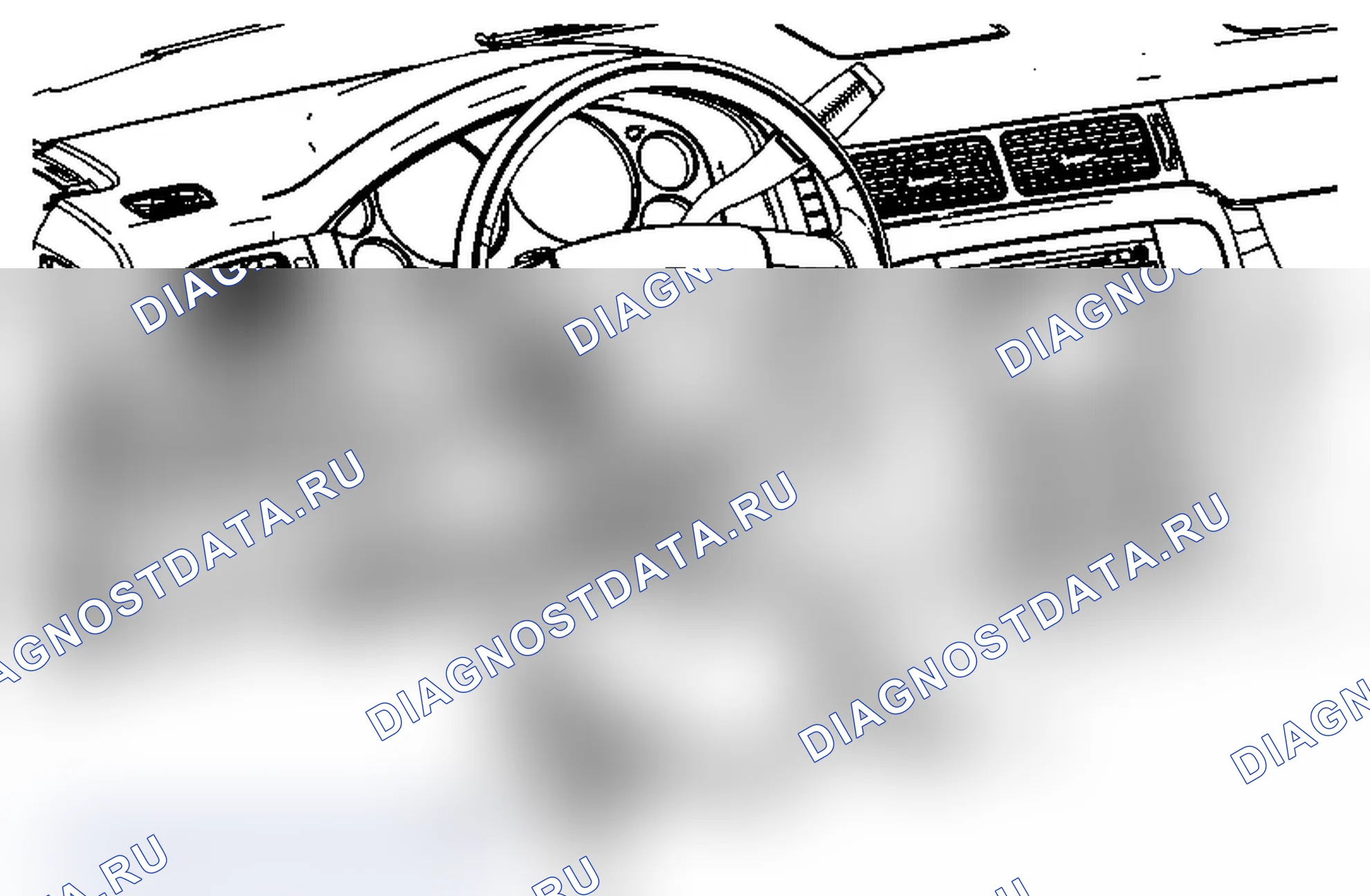 Рис. 7: Замена дефлектора коленного буфера водителя приборной панели (с RPO SLT). Chevrolet Silverado 3500 HD 