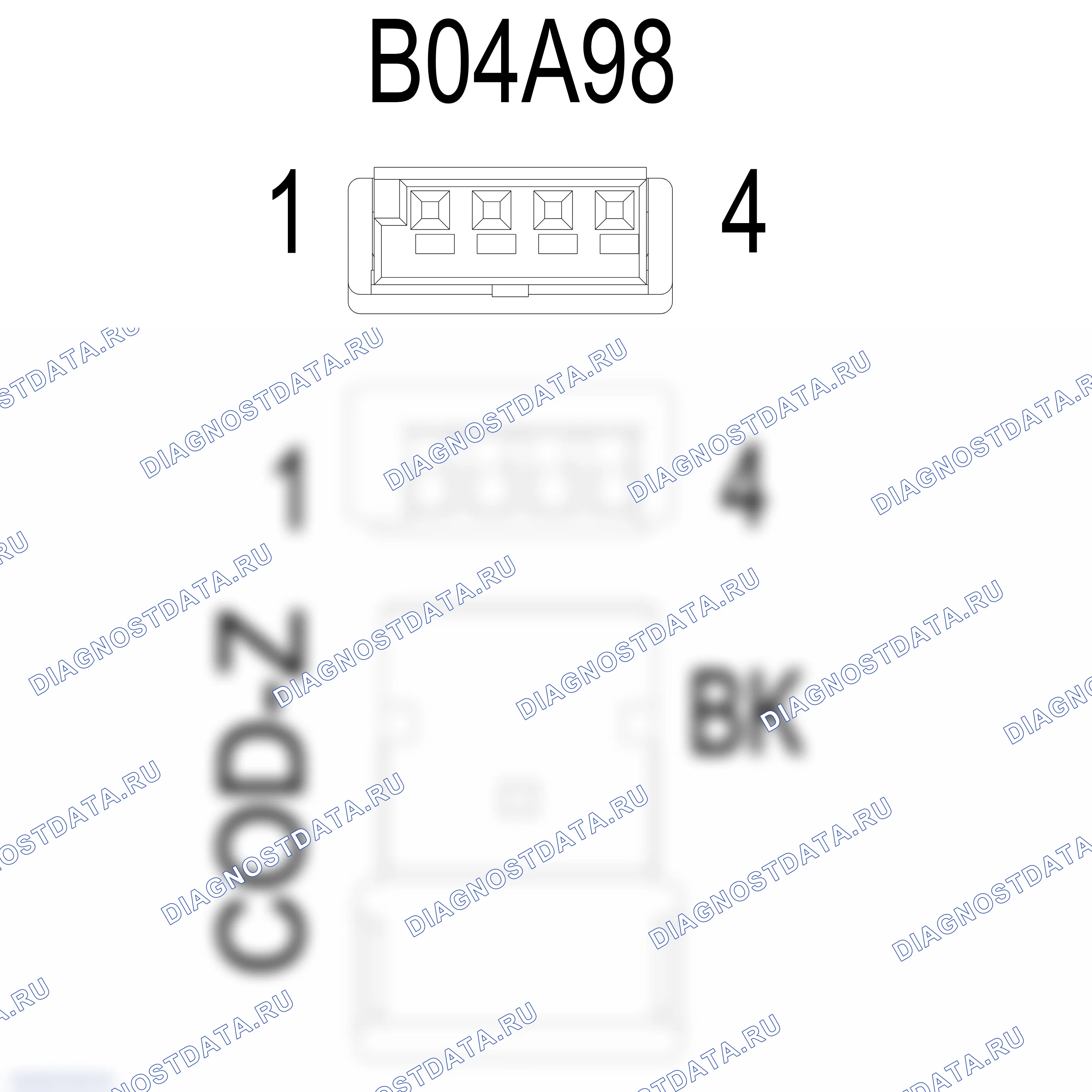 Распиновка разъёма 999 656 051 40 — внешний вид и расположение контактов. Porsche 718 Cayman 982