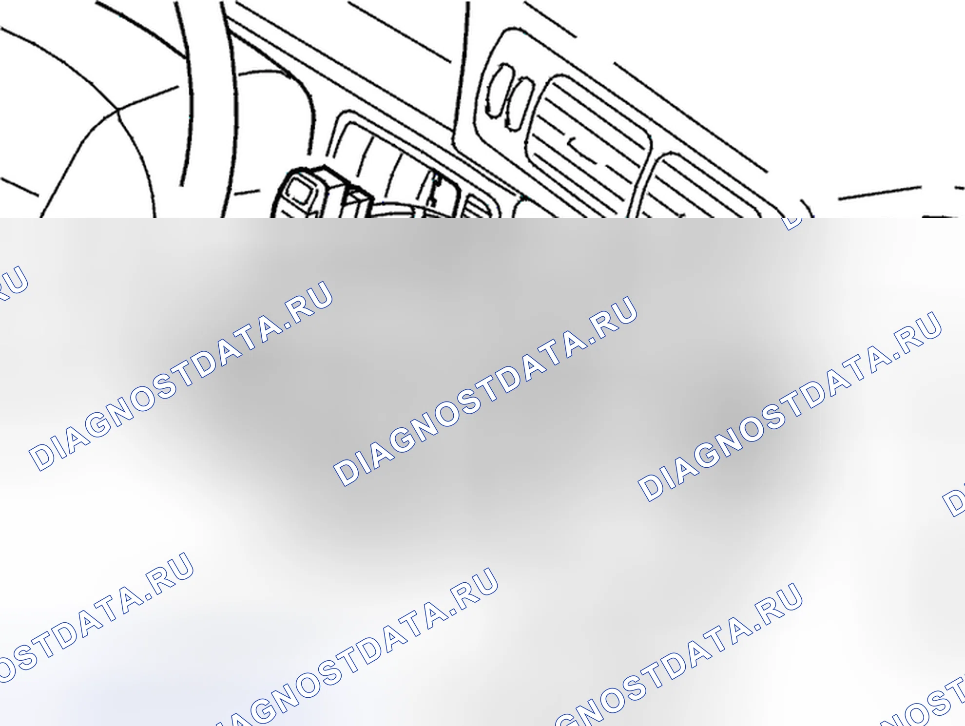 Рис. 91: Снятие датчика температуры пассажирского салона (ECC). Volvo C70 I