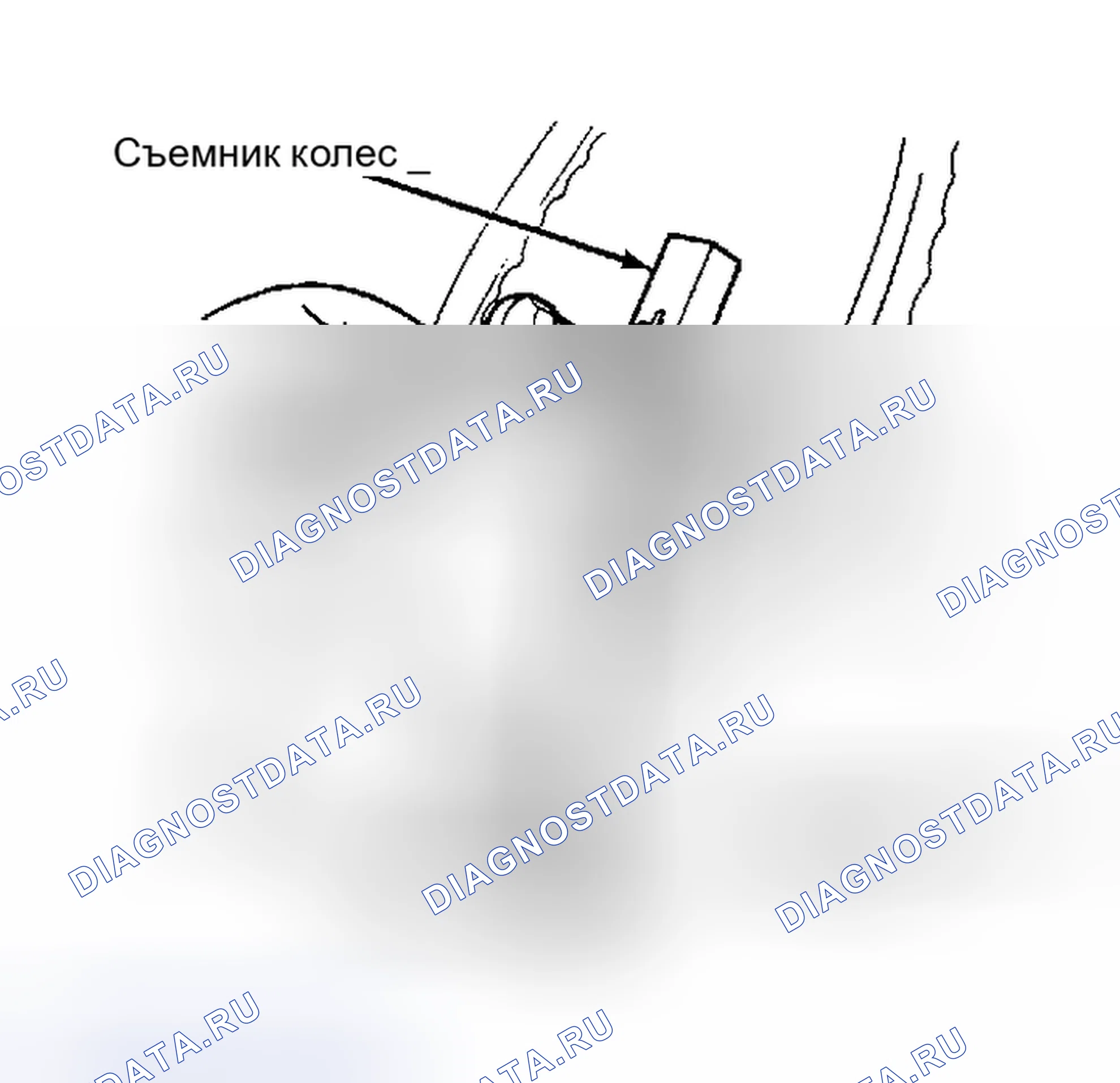 Рис. 1: Снятие рулевого колеса Не молотить по съемнику. Chevrolet Suburban R10 