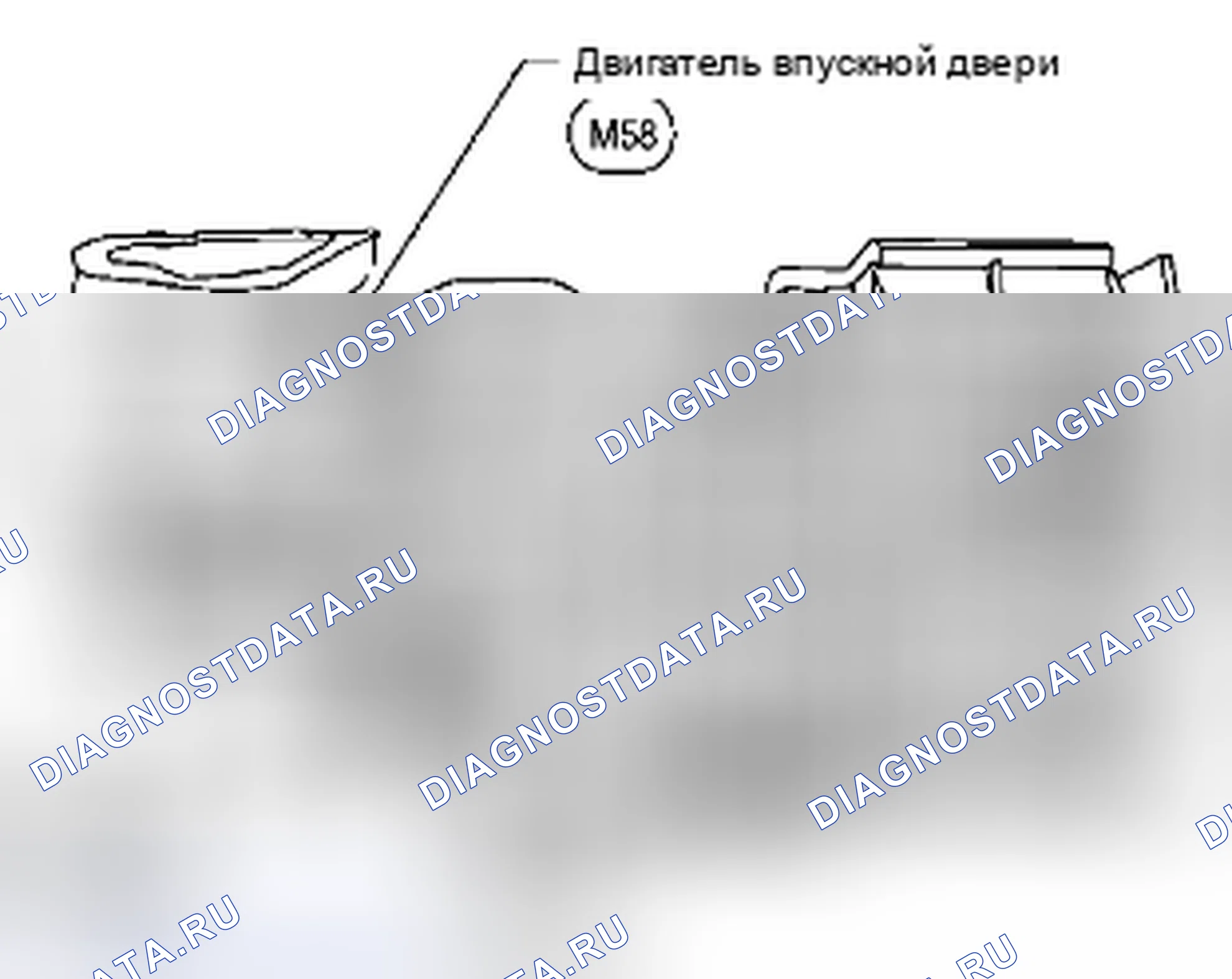 Рис. 164: Двигатель впускной двери. Suzuki Equator I