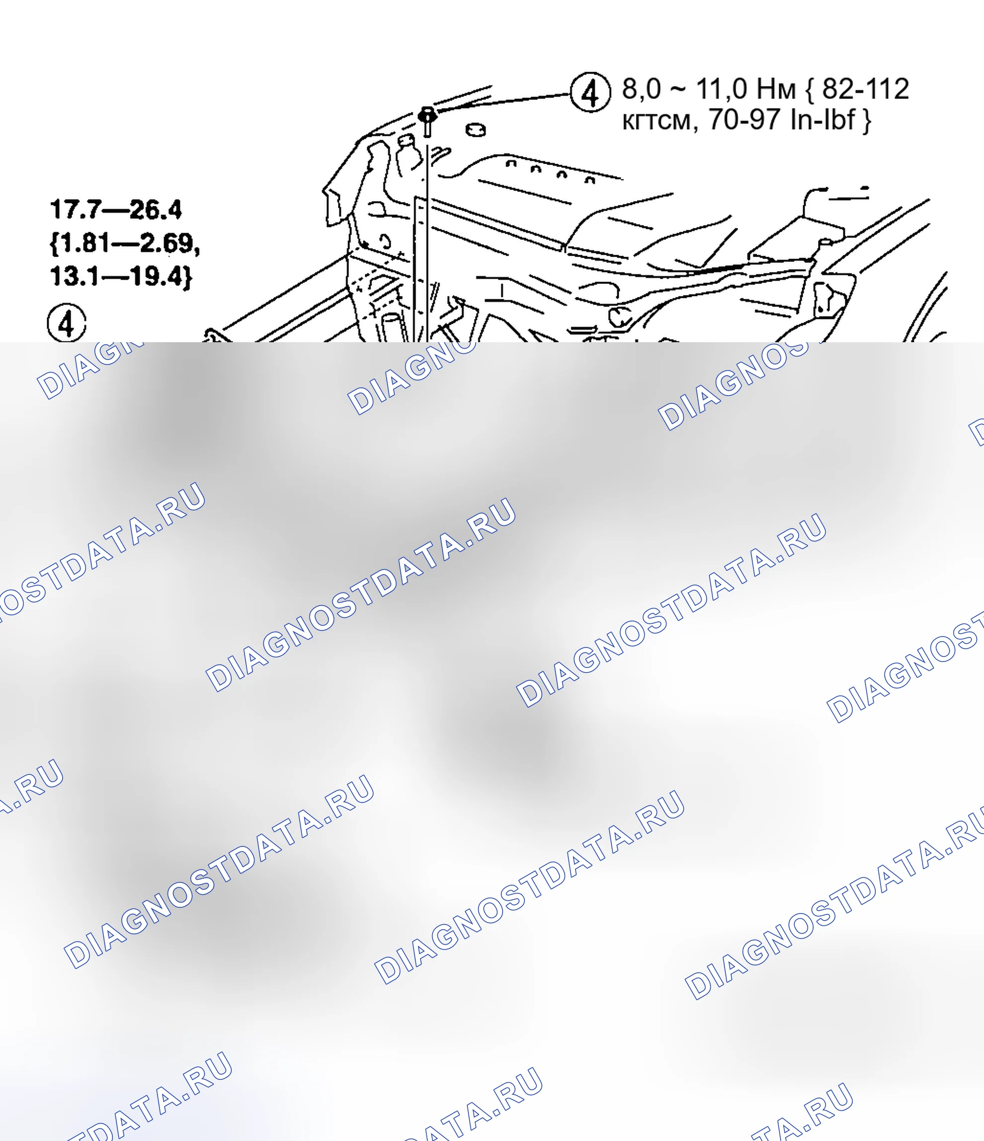 Рис. 19: ДЕМОНТАЖ / МОНТАЖ УСИЛЕНИЯ ПЕРЕДНЕГО БАМПЕРА. Honda CR-V III рестайлинг