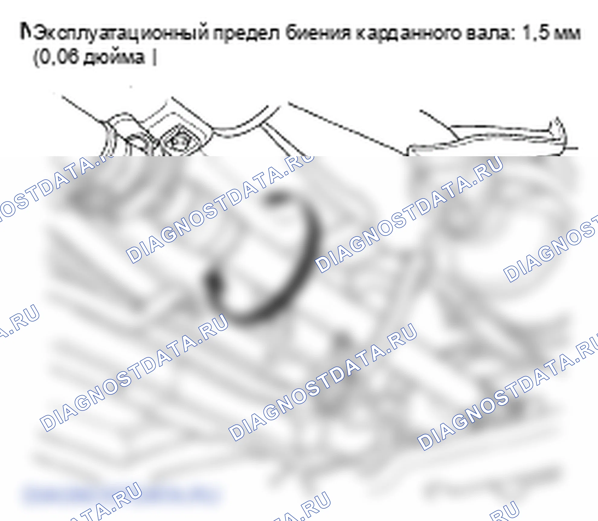Рис. 25: Биение карданного вала. Honda Element YH2 рестайлинг 2