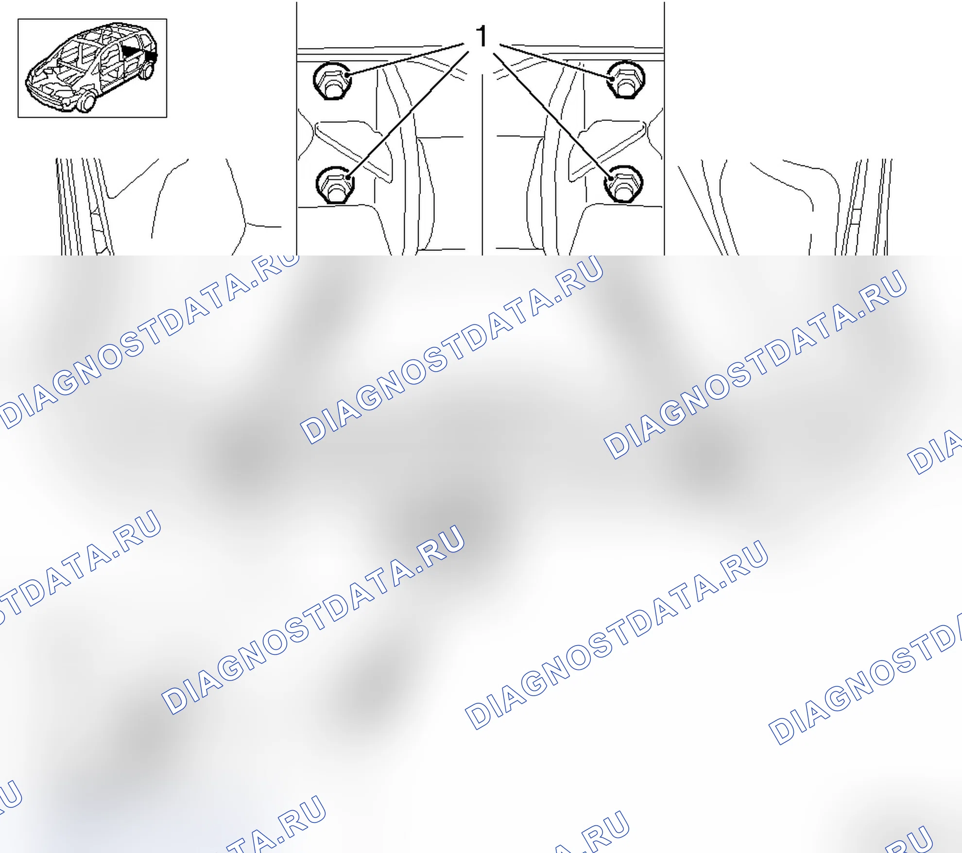 Заменить тягово-сцепное устройство (модель F 06/ F 25). Opel Combo C