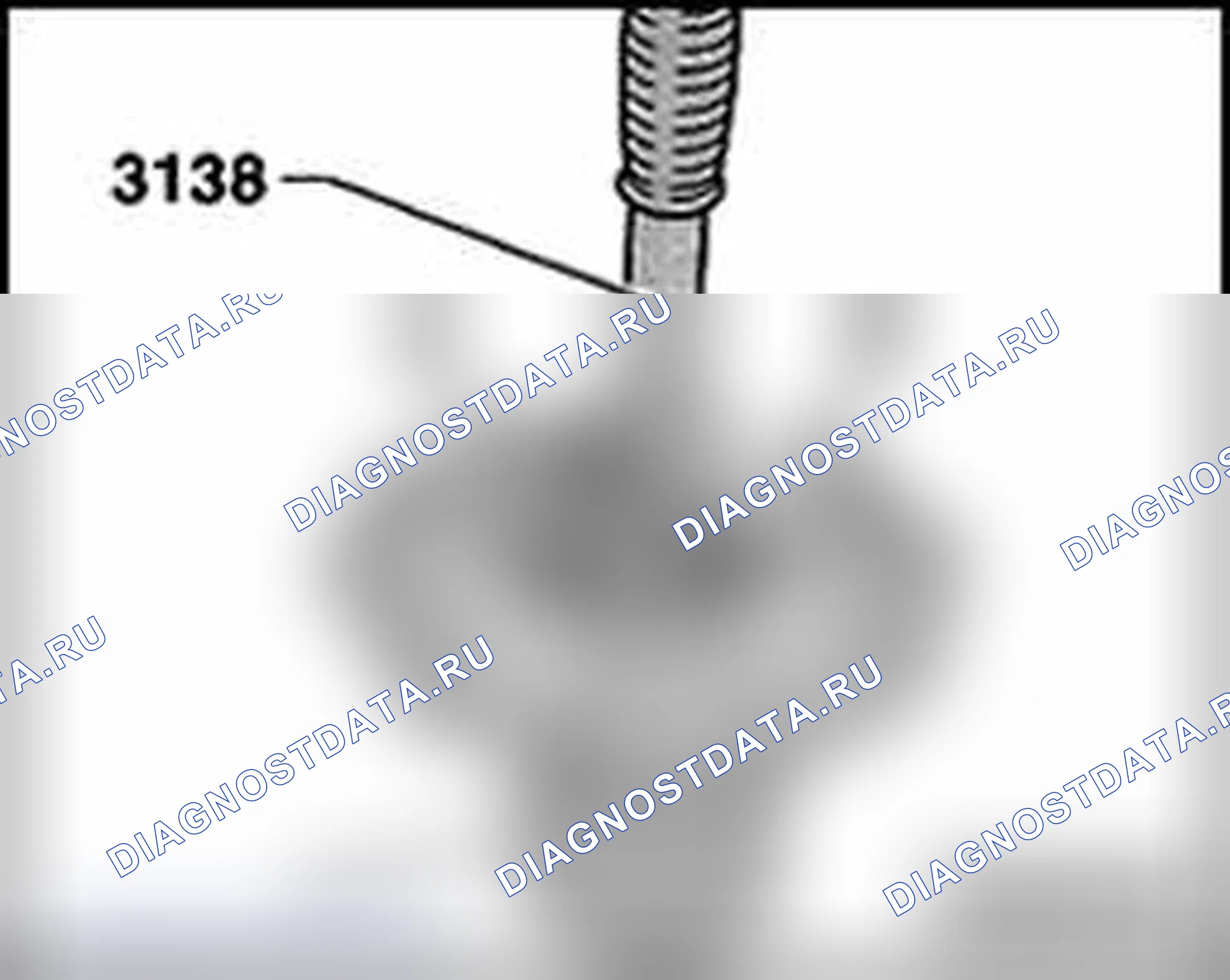 Рис. 265: Выведение наружного кольца левого конического роликоподшипника из крышки. Audi A4 B6